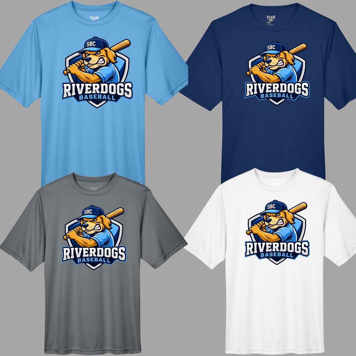 8U Riverdogs - Dog Design - Performance Tee Shirt (Dri Fit)