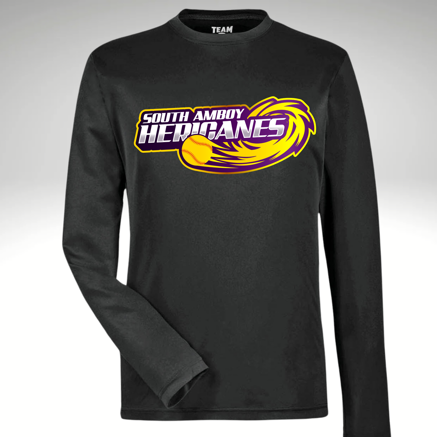 SAH 08 - Team 365 Unisex LONG SLEEVE - Performance Shirt (Dri Fit) Black or Purple