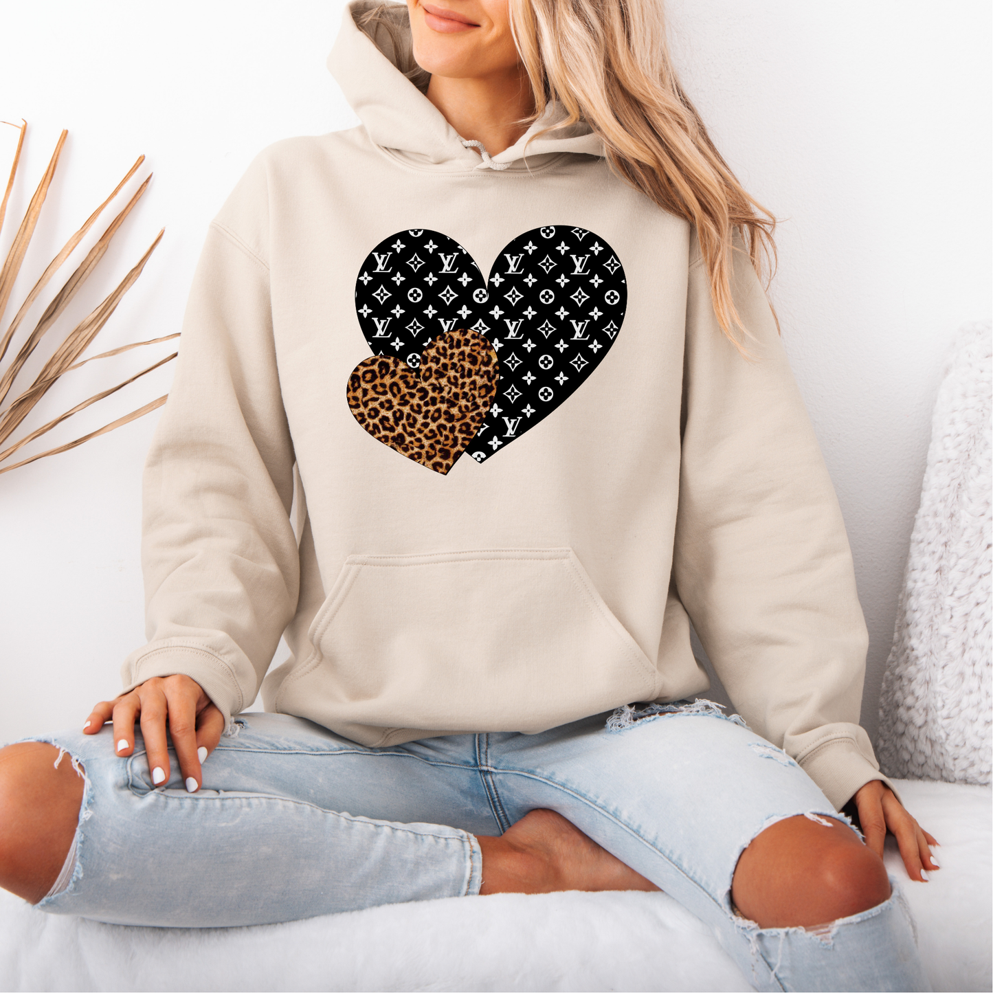 Double hearts - Tee-shirt - Crewneck or Hooded Sweatshirt