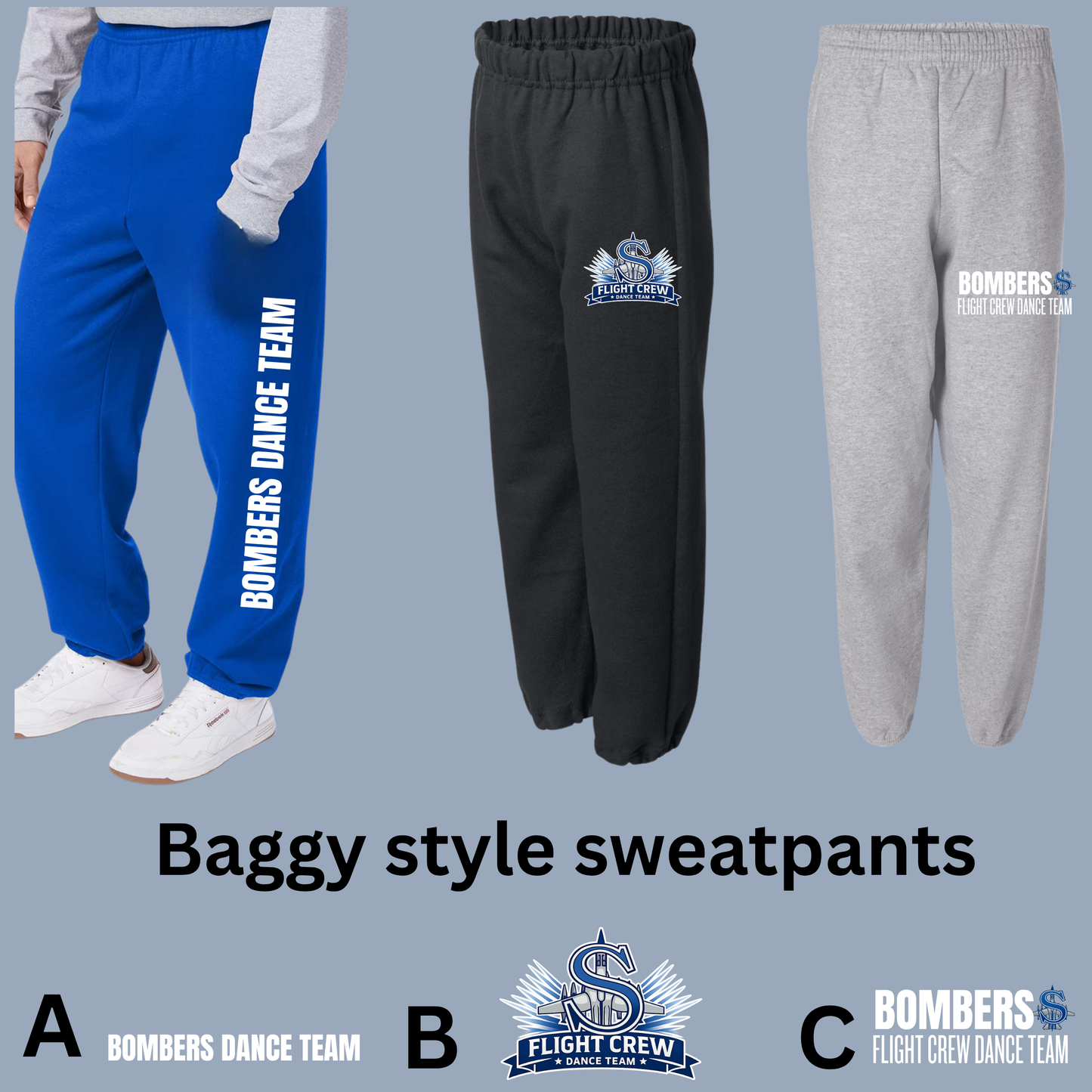 Flight Crew Dance Team 008 - Baggy Style Sweatpants
