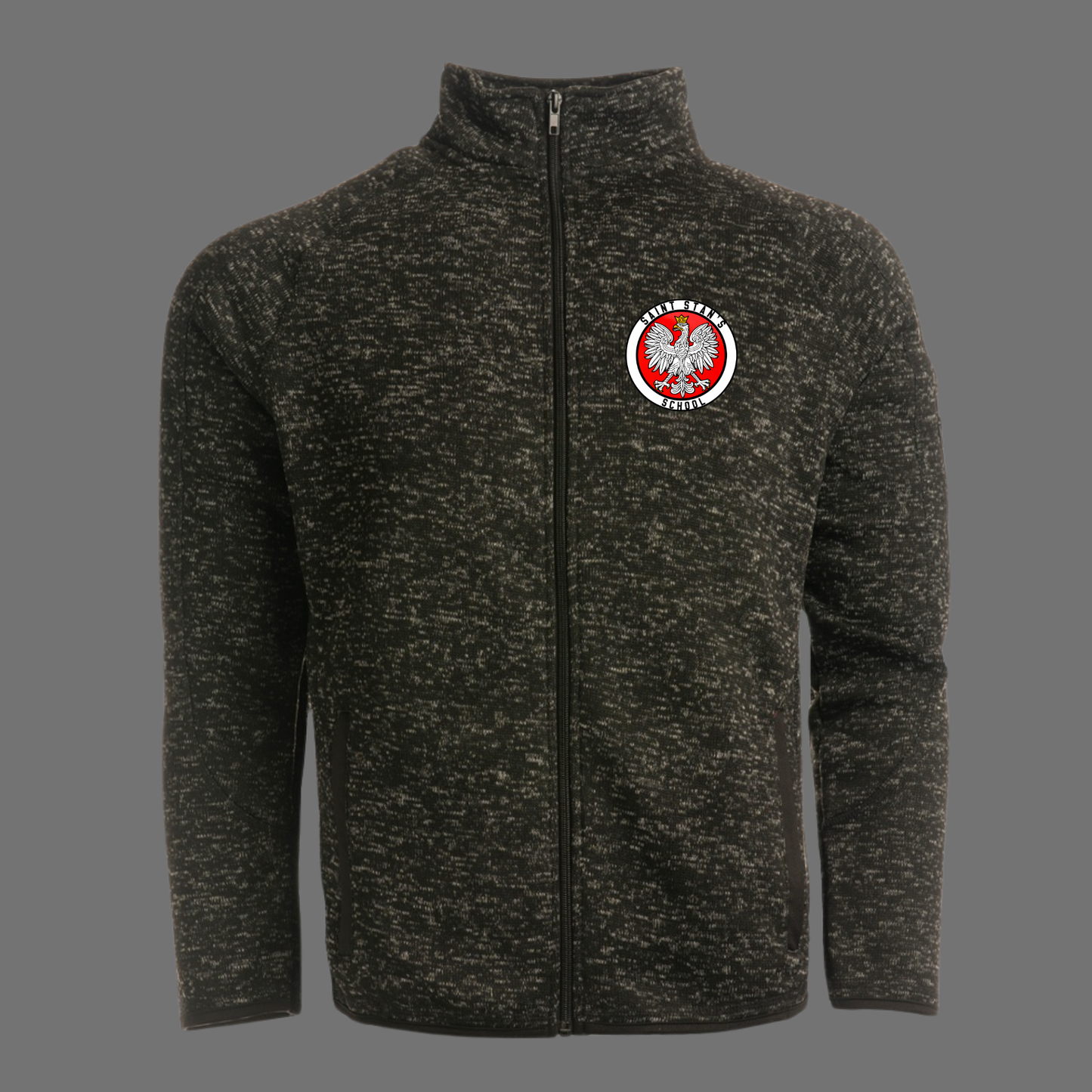 SSK 020 -Full Zip up Fleece Jacket - Small St Stans logo - ADULT ONLY