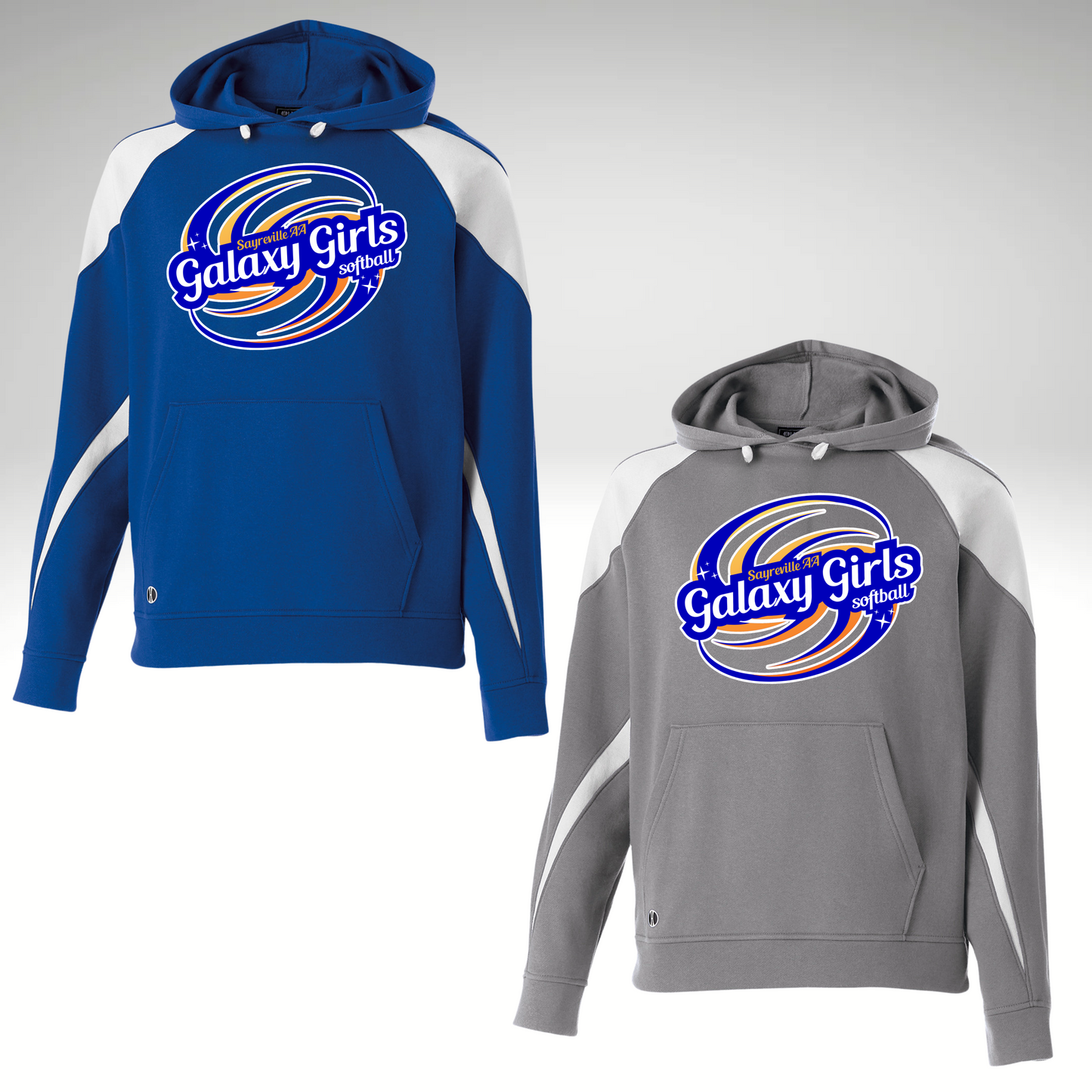 Galaxy Girls 003 - Holloway Fleece Color Block Hooded Sweatshirt