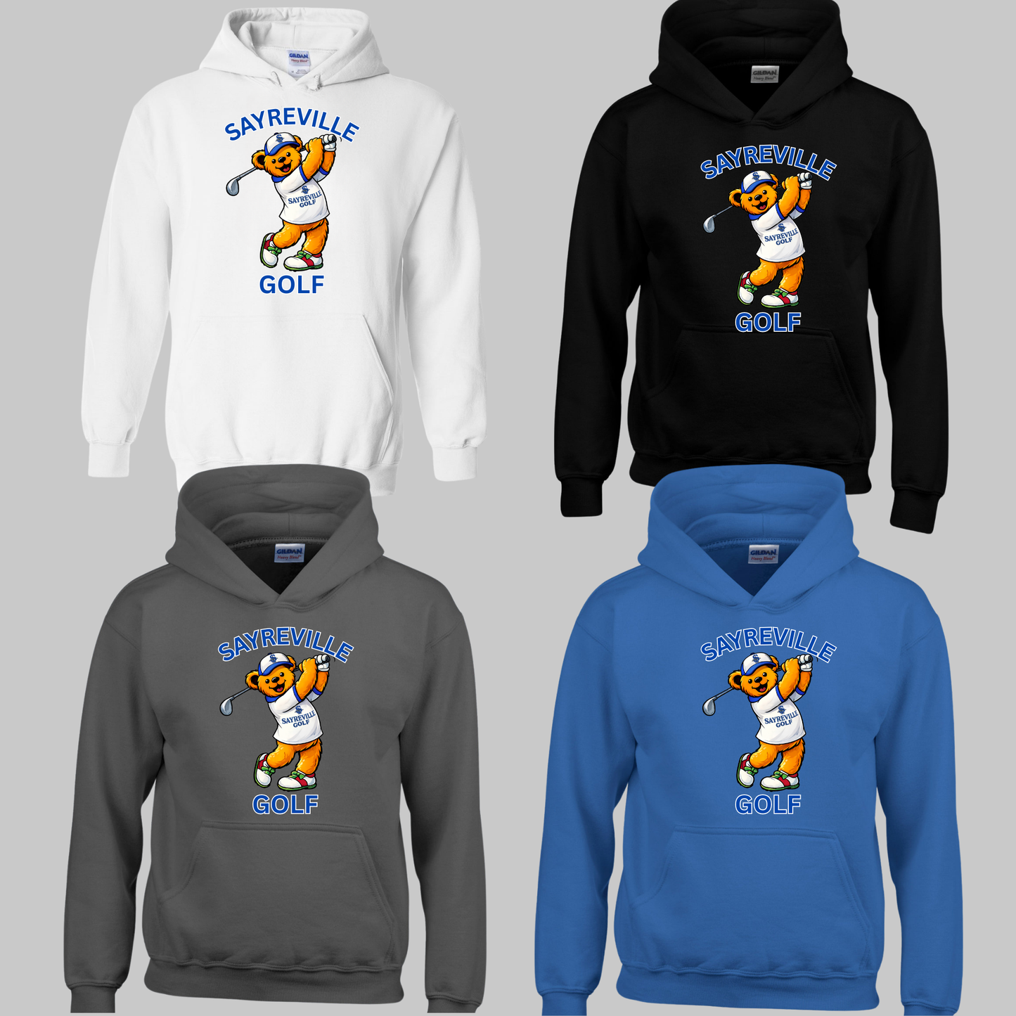 SBG - Unisex Hooded Sweatshirt - Bear Golfer