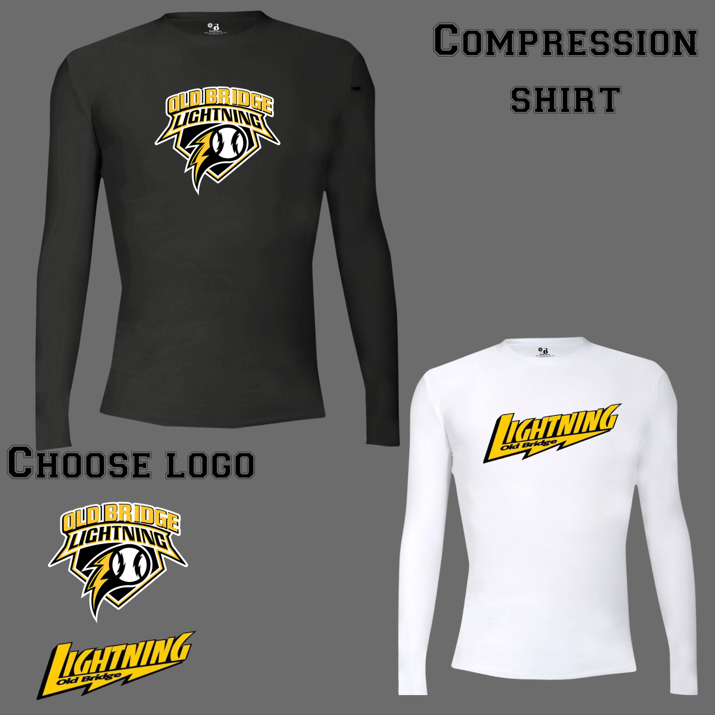 019 -OB - Badge Compression Long Sleeve Shirt