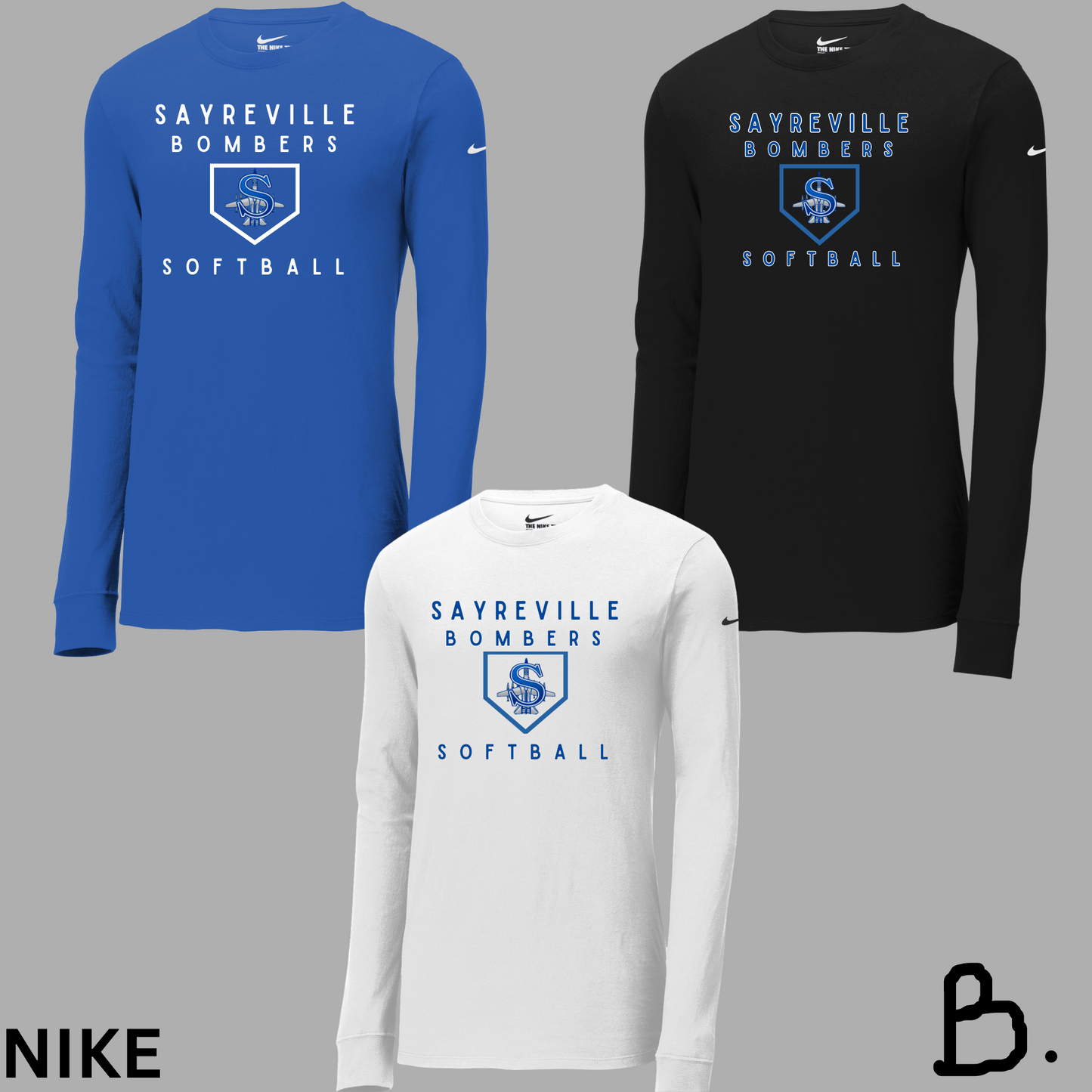 Softball 024- NIKE - Long Sleeve Performance Shirt
