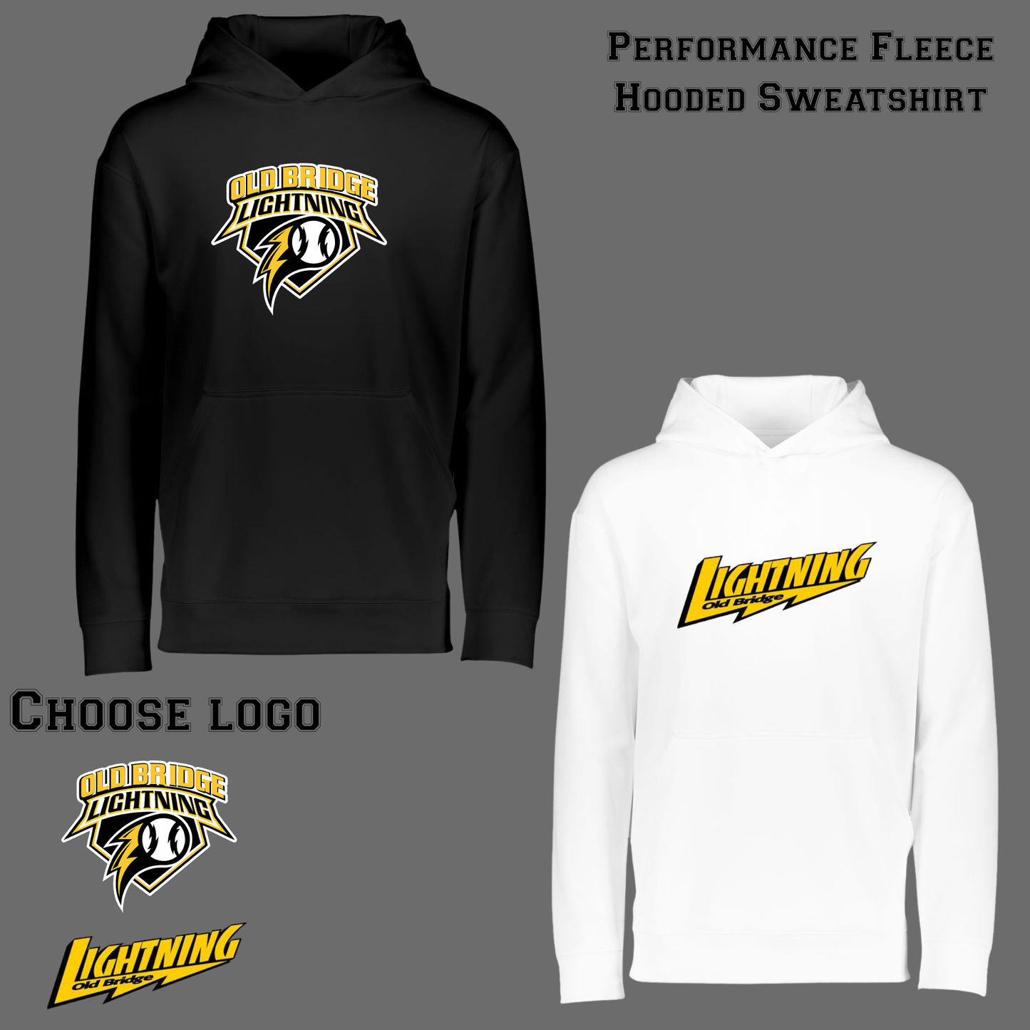 010-OB - Performance Fleece Dri fit Hooded Sweatshirt
