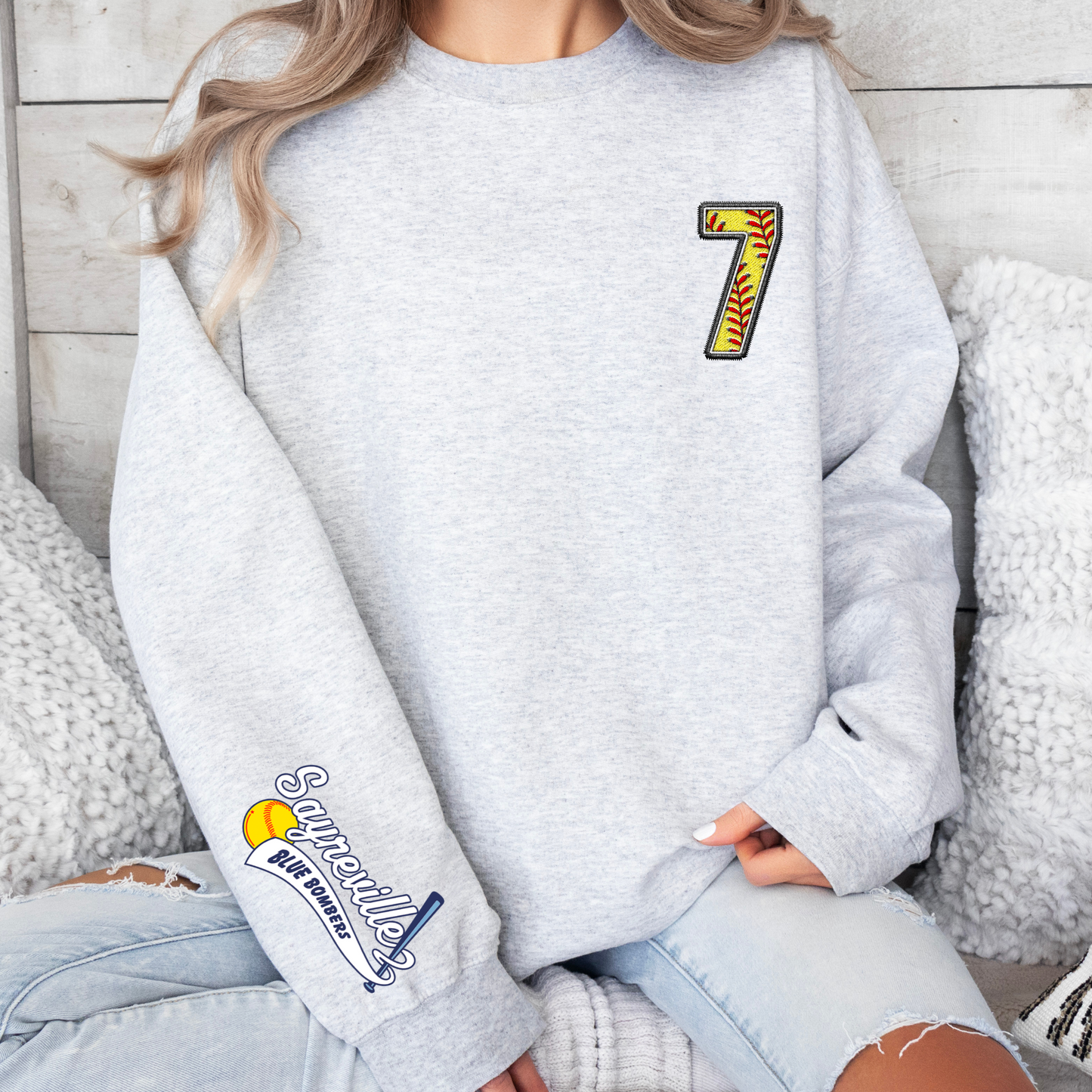 BB 015- YOUTH & ADULT - CUSTOMIZED - Fleece Crewneck or Hooded Sweatshirt