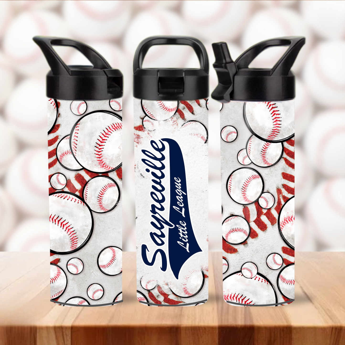 SLL 12 -Sayreville Little League - 20oz Insulated Sports Water Bottle (Softball or Baseball)