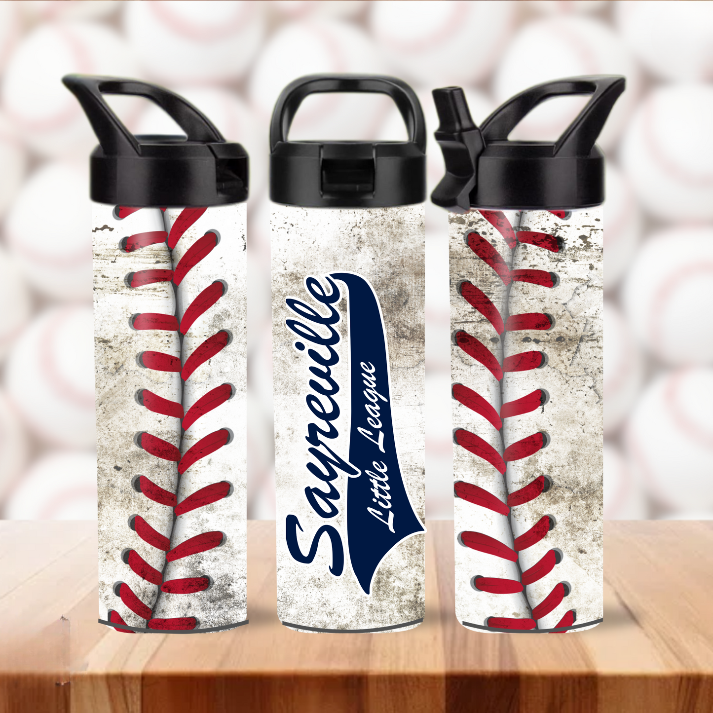 SLL 11 -Sayreville Little League - 20oz Insulated Sports Water Bottle (Baseball or Softball)