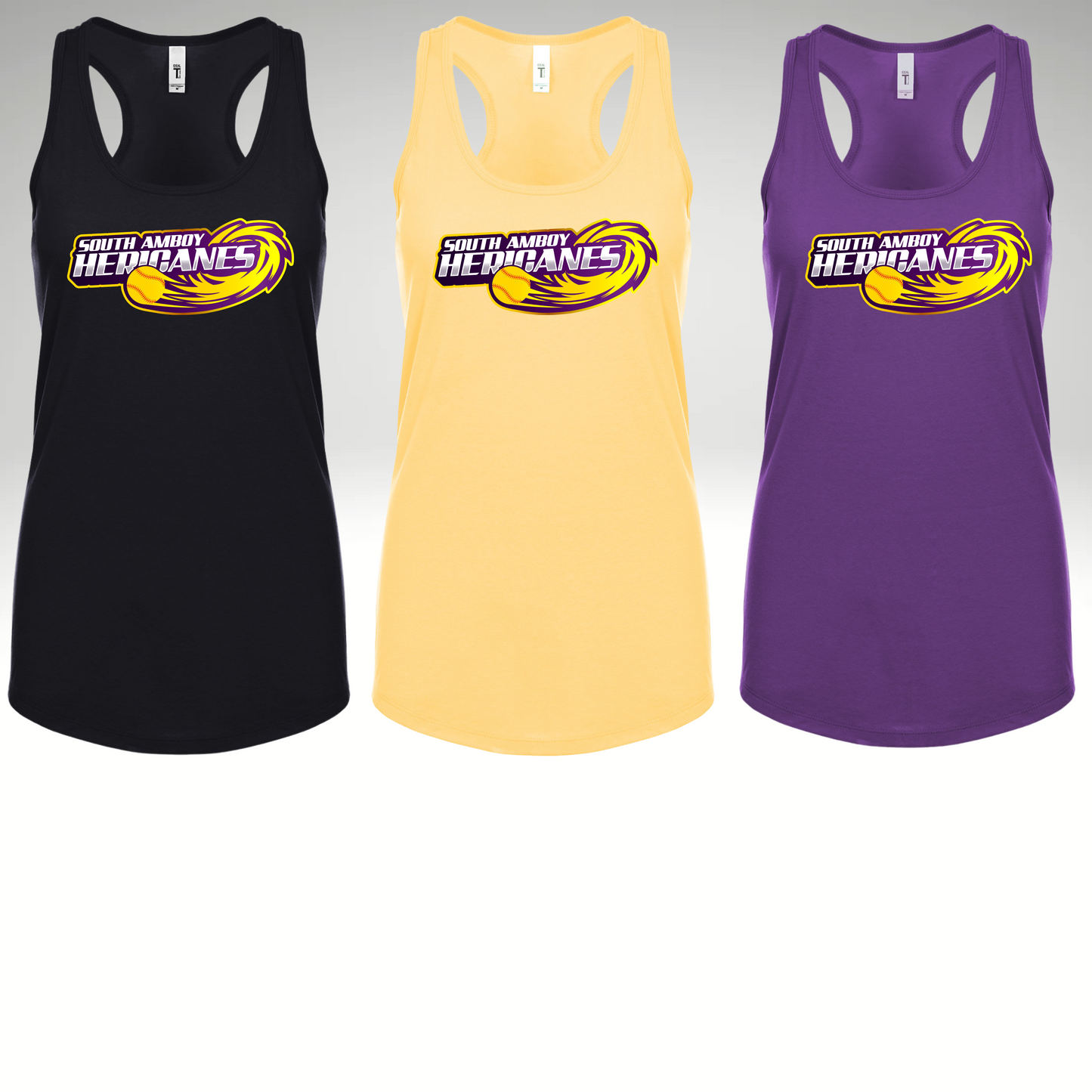 SAH 011 - Women Adult Tank Top - Cotton/Poly Blend - Black, Yellow or Purple