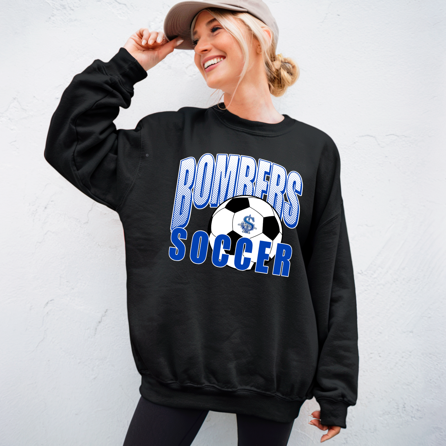 Soccer 020-BOMBERS Soccer - Fleece Crewneck Sweatshirt