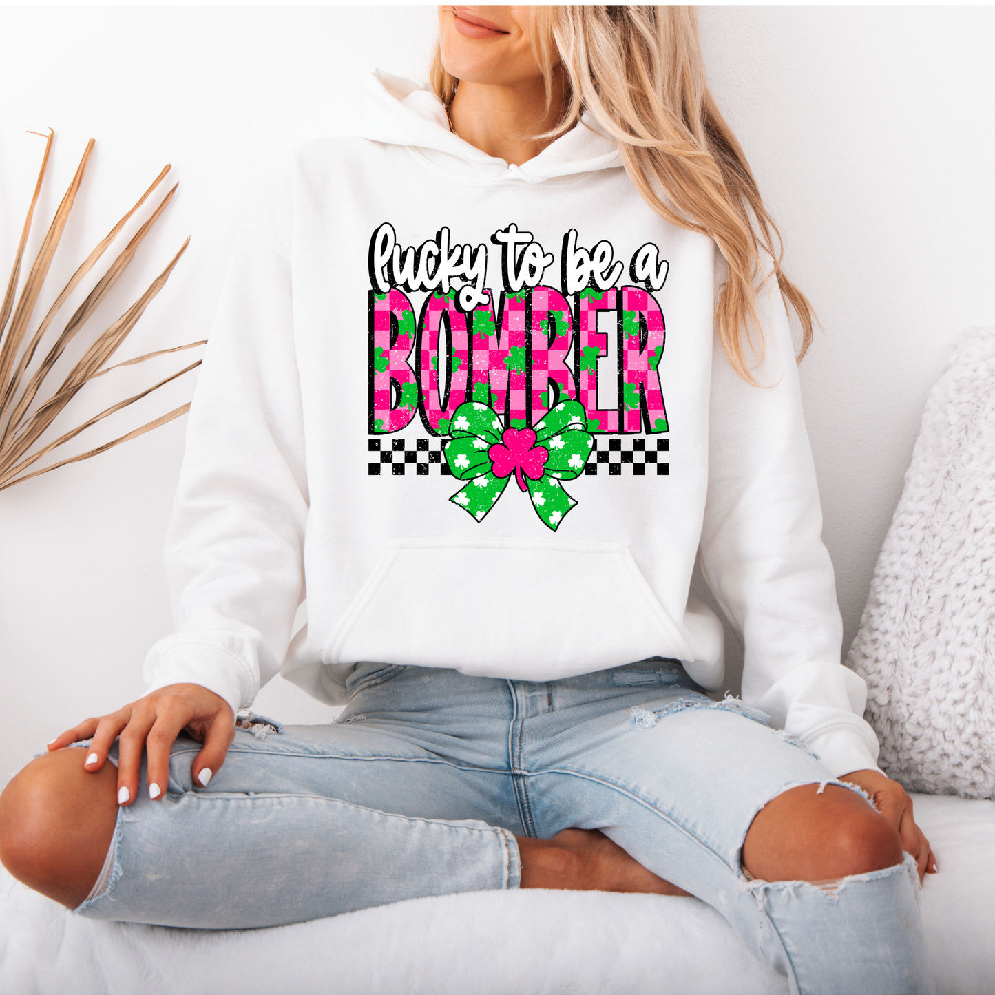 Lucky To Be A BOMBERS St. Patty's - Crewneck Sweatshirt or Hooded Sweatshirt or Tee Shirt