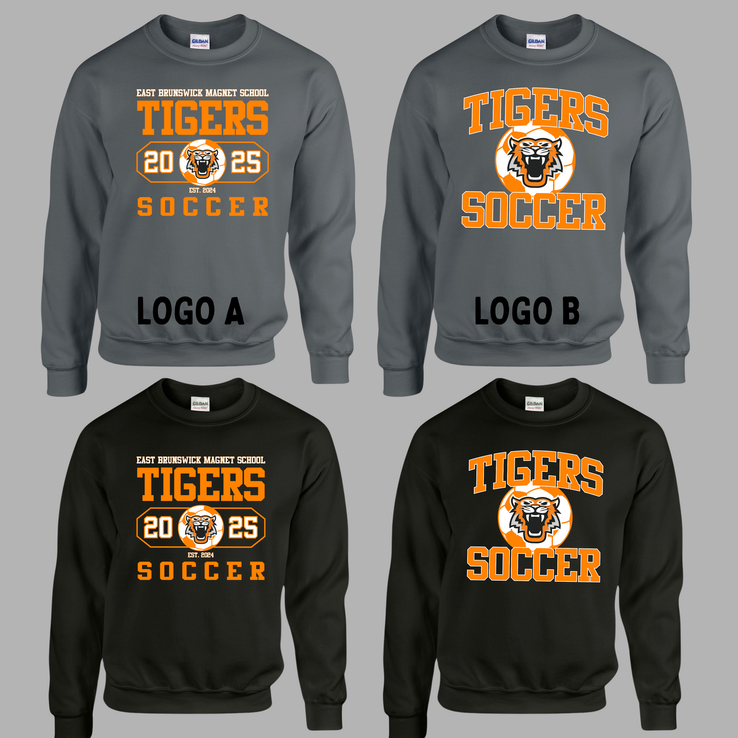 Tigers Soccer 001 - Crew Neck Sweatshirt