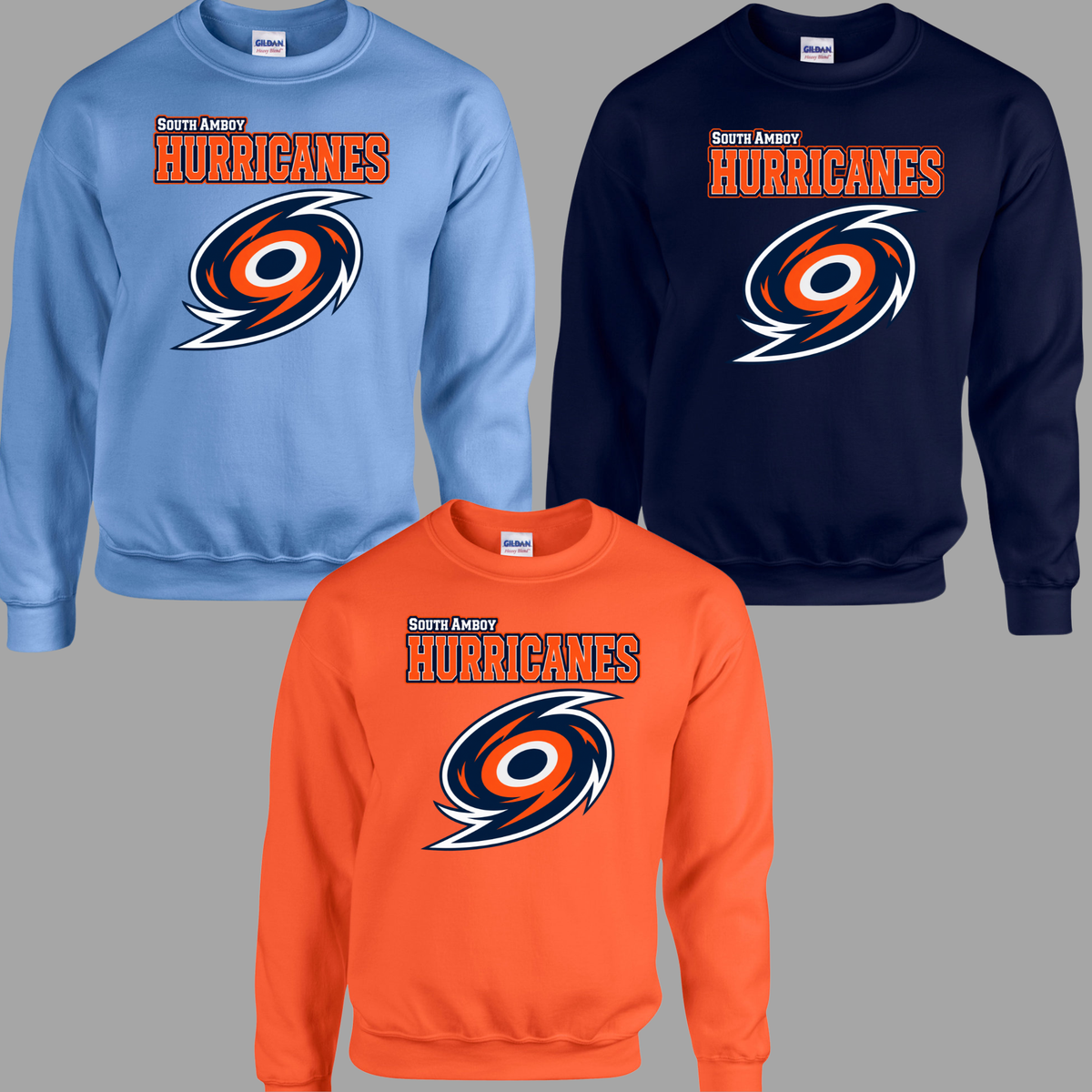 003 - Hurricanes Baseball - Crewneck Sweatshirt