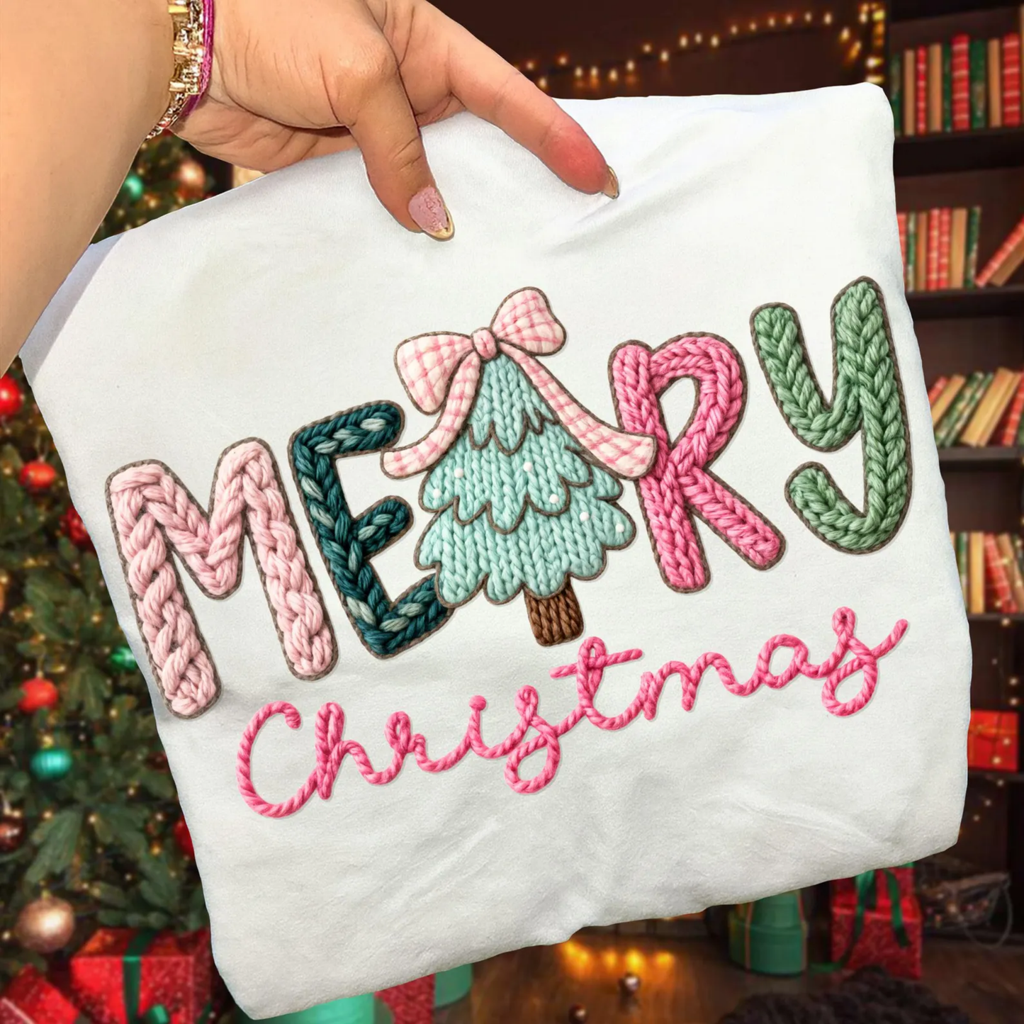 035 - Merry Christmas Yarn - Tee-shirt - Crewneck or Hooded Sweatshirt