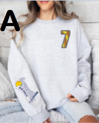 Adult & Youth Crew Neck Sweaters ASH GREY