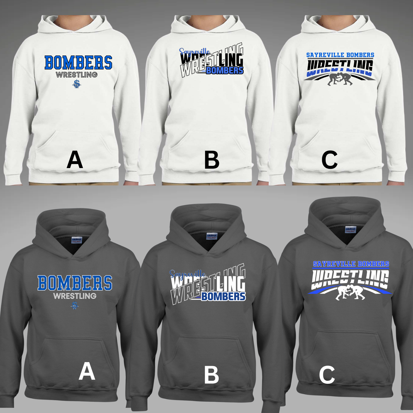 Wrestling 003 - Sayreville HS Wrestling - HOODED Sweatshirt