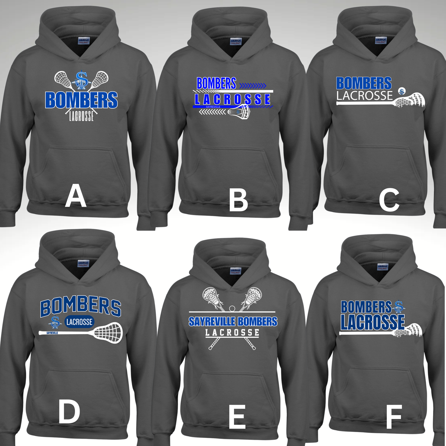 LAX 010 - Fleece Unisex- Hooded Sweatshirt - Charcoal Gray