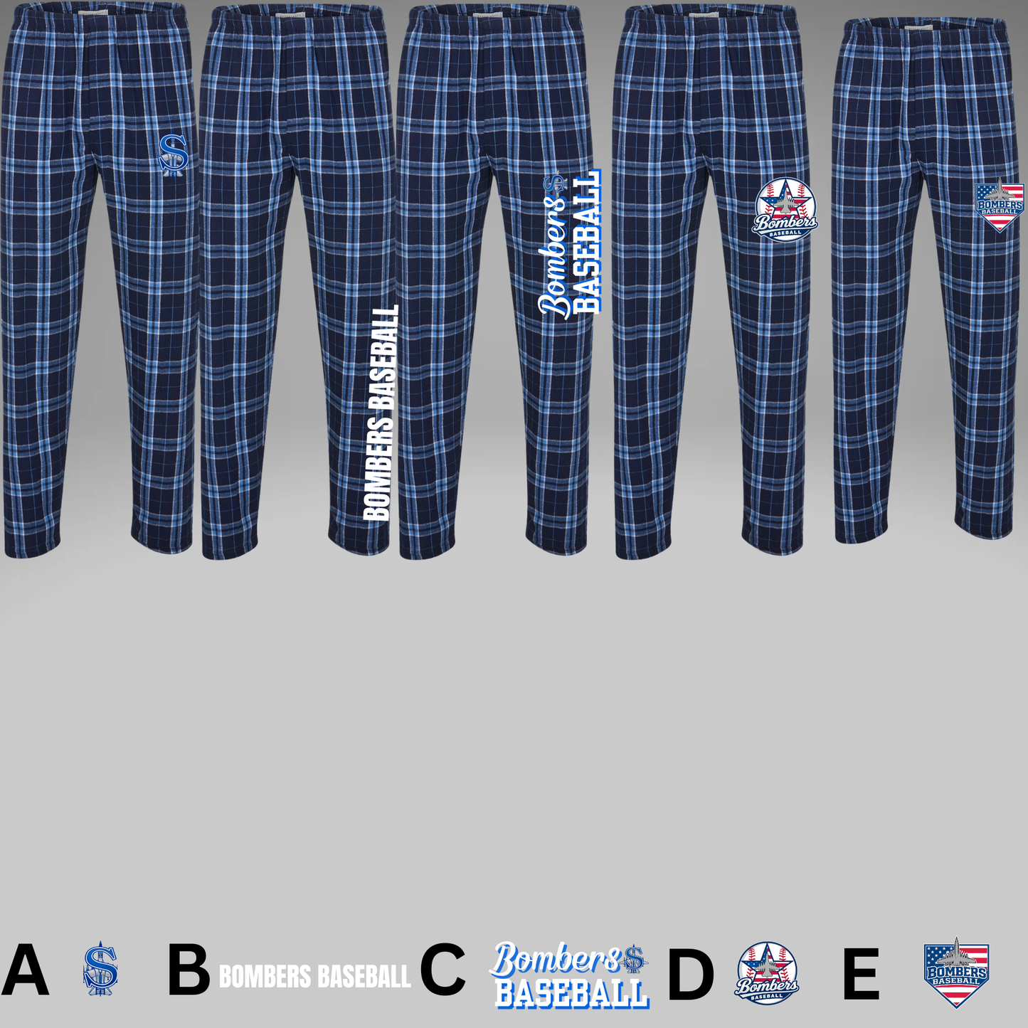 007 - Baseball - Box craft Flannel PJ Pants with Pockets
