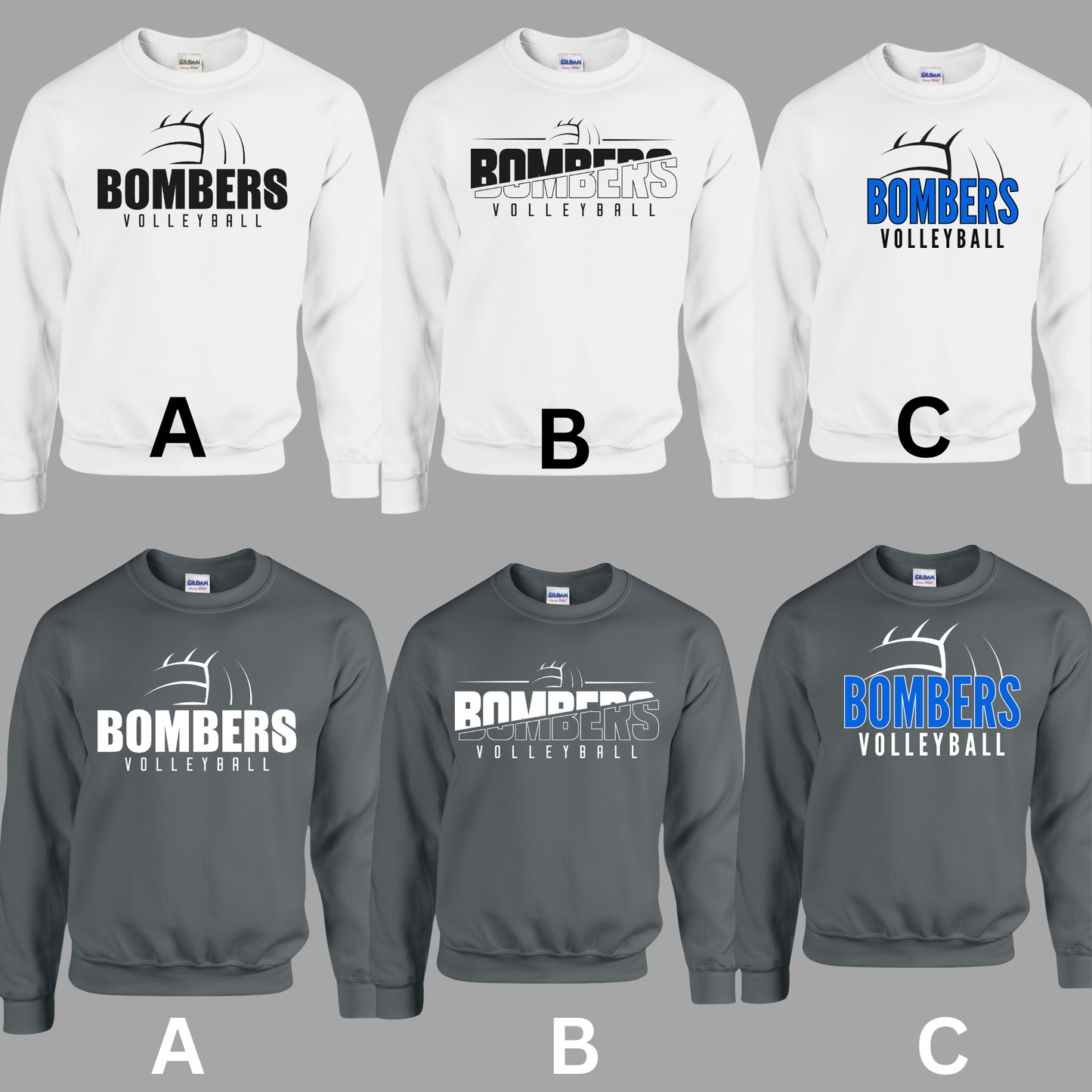 Volleyball 002- Soft style - Fleece Crew Neck Sweatshirt