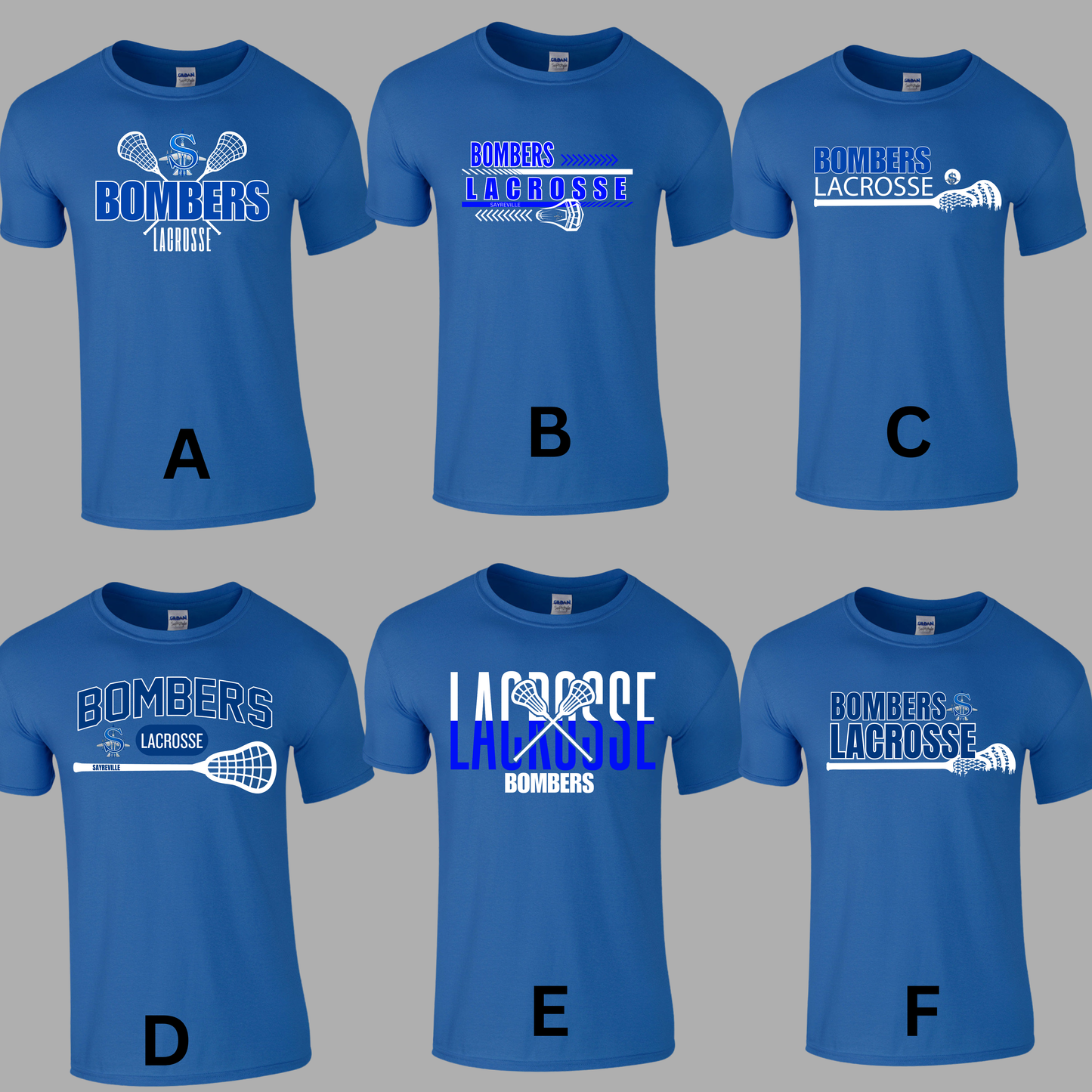 LAX 007 - Tee Shirt - Cotton/Poly Blend - Royal Blue