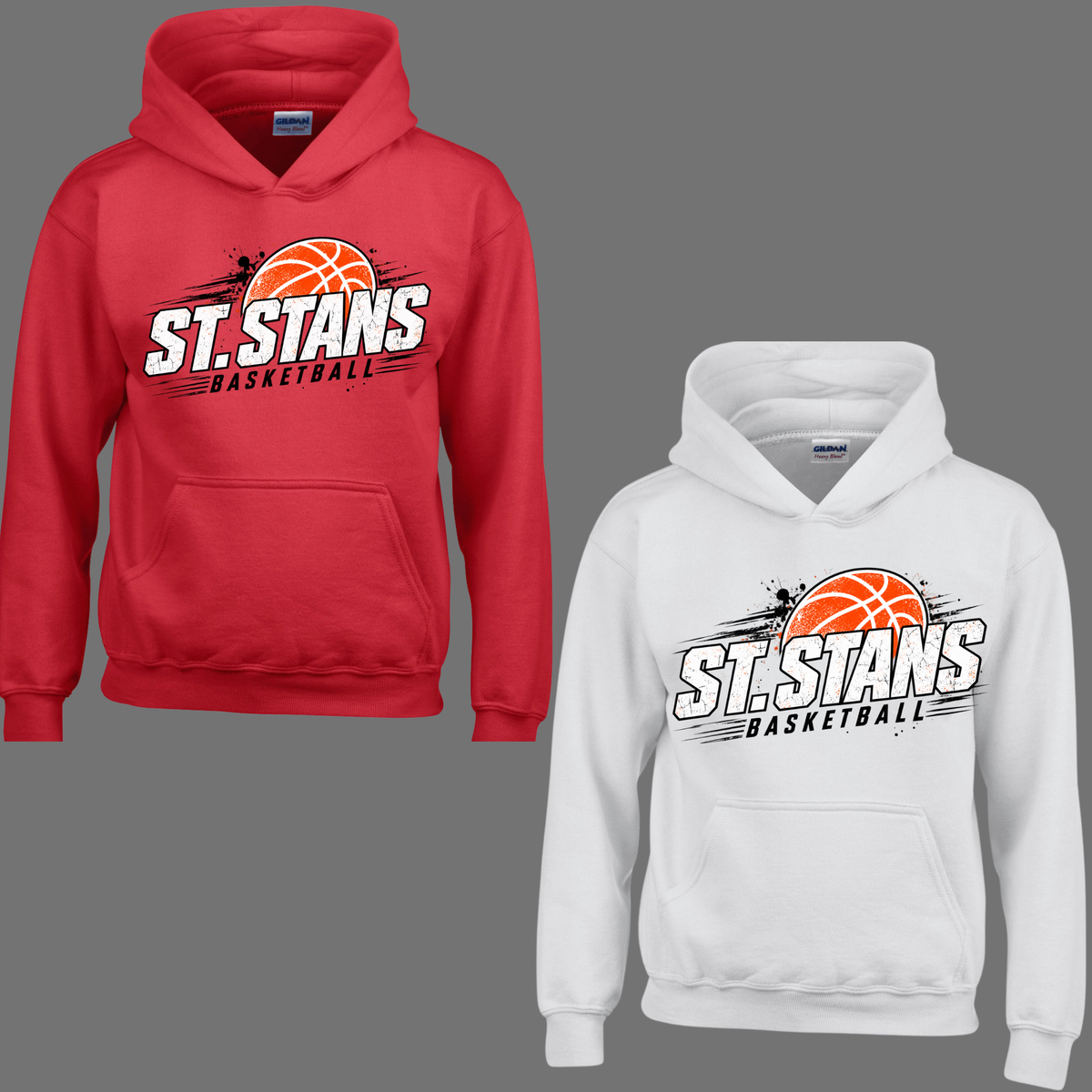 St. Stans Athletics 009 - St. Stans - BASKETBALL - Tee Shirt, Crew neck Sweatshirt, or Hooded Sweatshirt