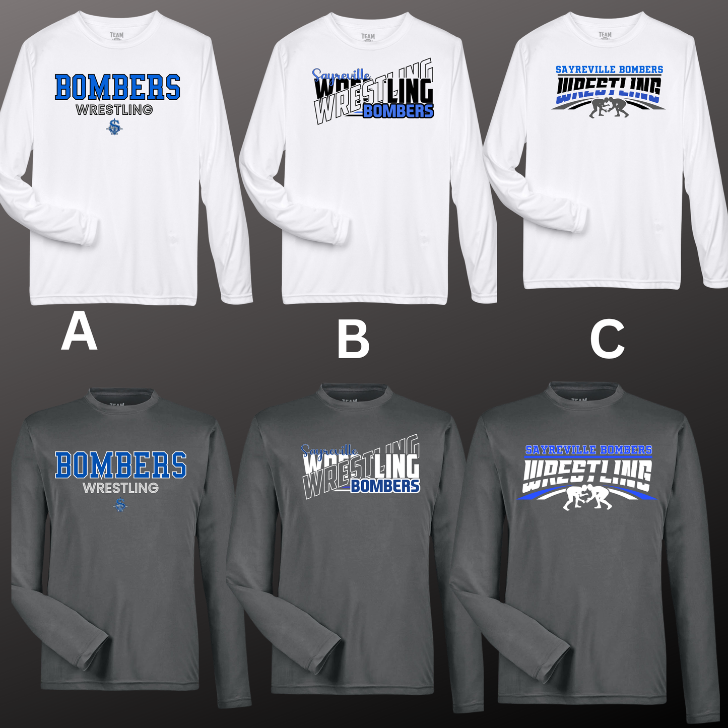 Wrestling 004 - Sayreville HS Wrestling - Long Sleeve Performance Shirt