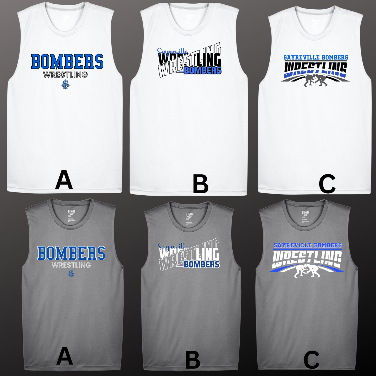 Wrestling 030 - Sayreville HS Wrestling - TANK TOP - Performance Dri Fit