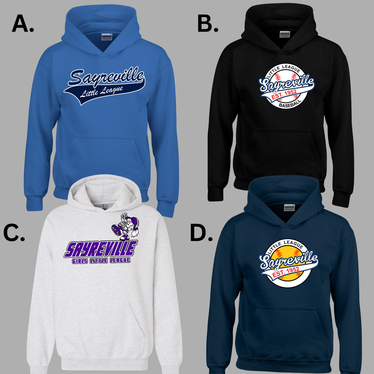 SLL - Sayreville Little League - Hooded Sweatshirt