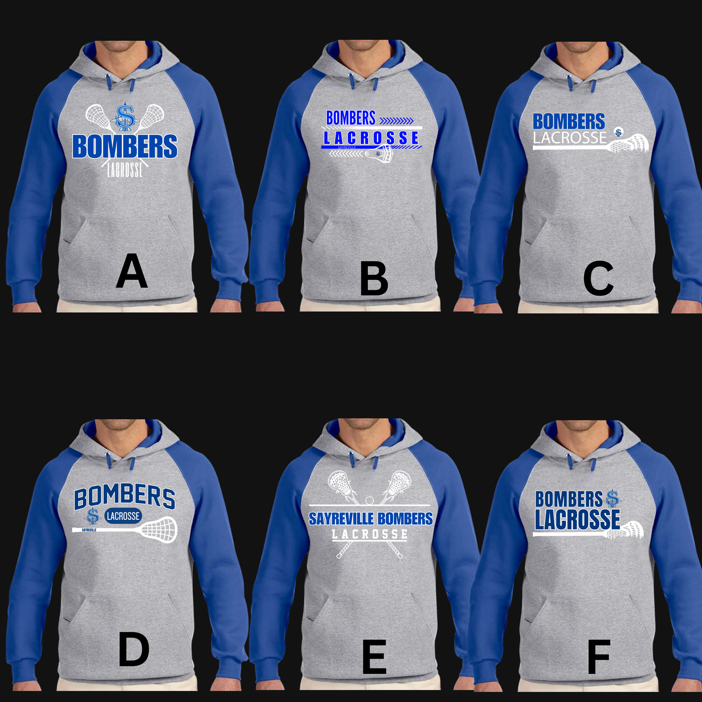 LAX 034 - Jerzee Adult Nu Blend Color Block Raglan Pullover Hooded Sweatshirt