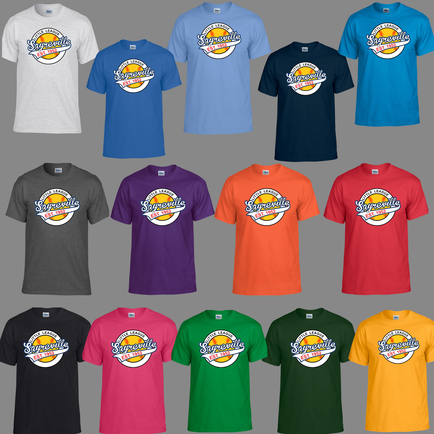 SLL 1 -Sayreville Little League - Unisex Cotton Soft Style Soft T-Shirt