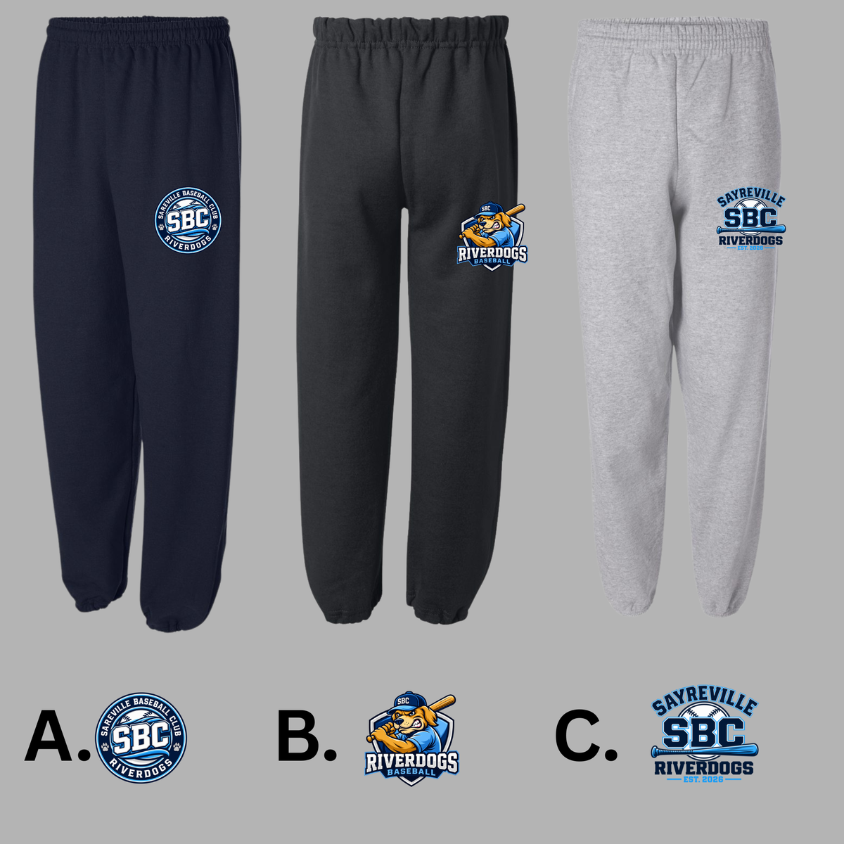 8U Riverdogs - Baggy Style Cotton Fleece Sweatpants