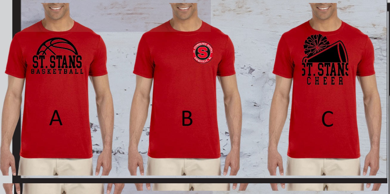 001 -Adult & Youth Unisex T-Shirt - RED