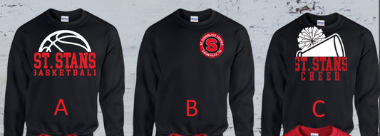 003 -Adult & Youth Unisex Crew neck Sweatshirt - BLACK