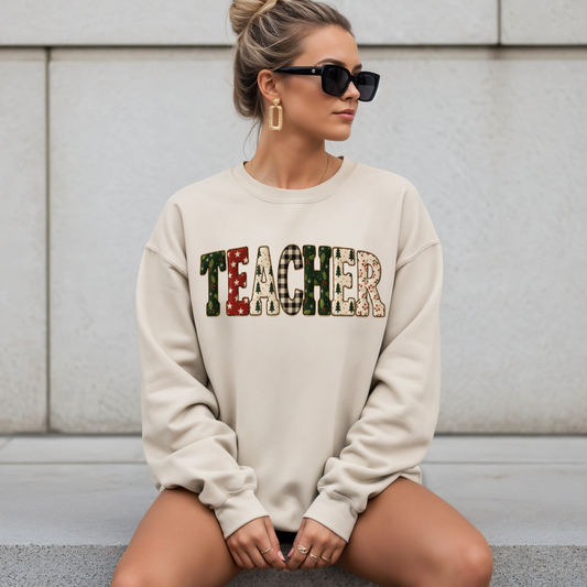017 TEACHER- Tee-shirt - Crewneck or Hooded Sweatshirt