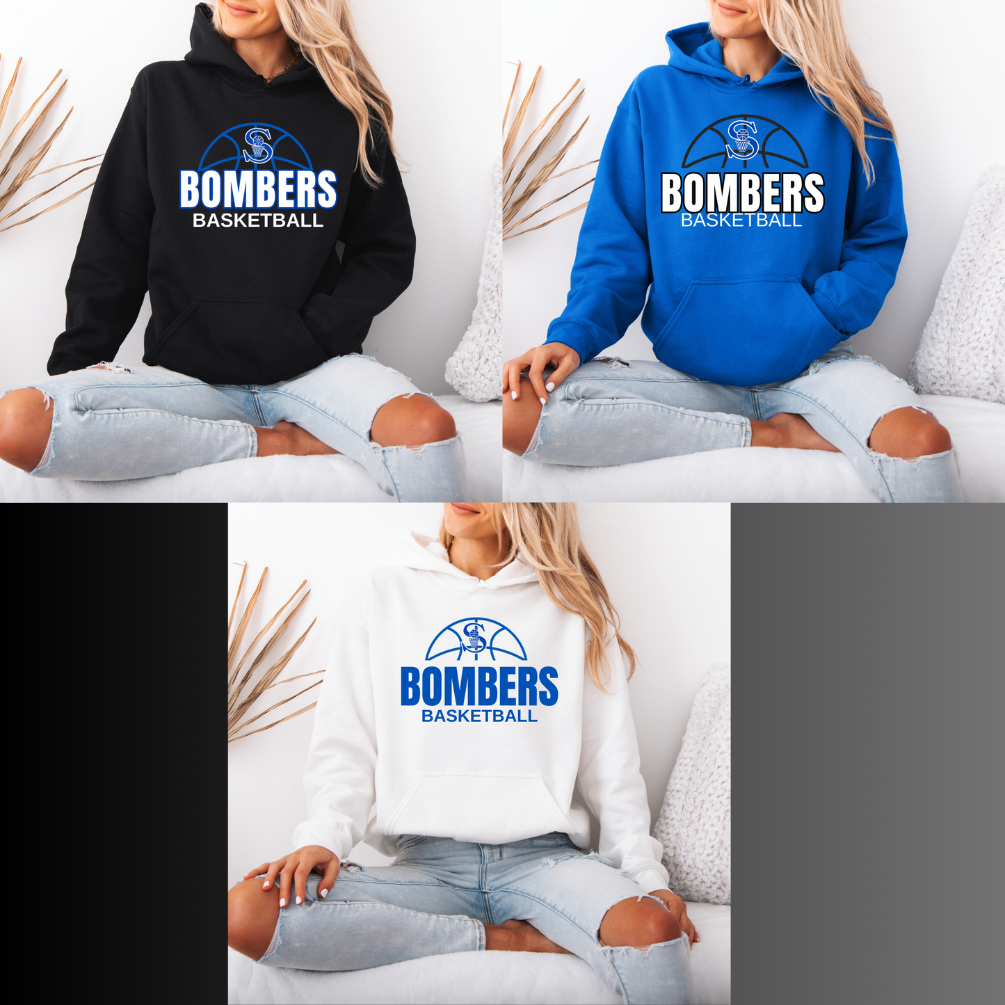 BGB 003 - Sayreville Basketball Designs - HOODED Sweatshirt