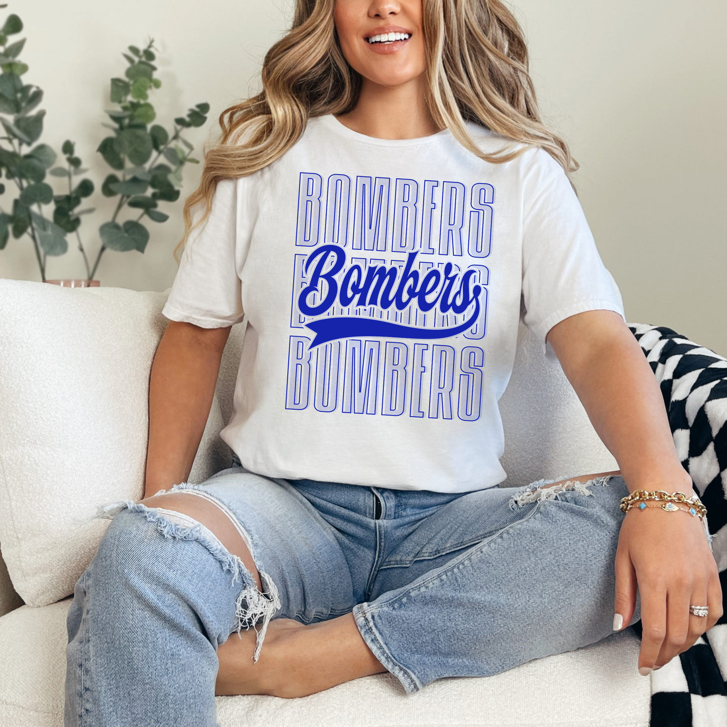 Flight Crew Dance Team - BOMBERS BOMBERS BOMBERS - Crewneck Sweatshirt or Hooded Sweatshirt or Tee Shirt