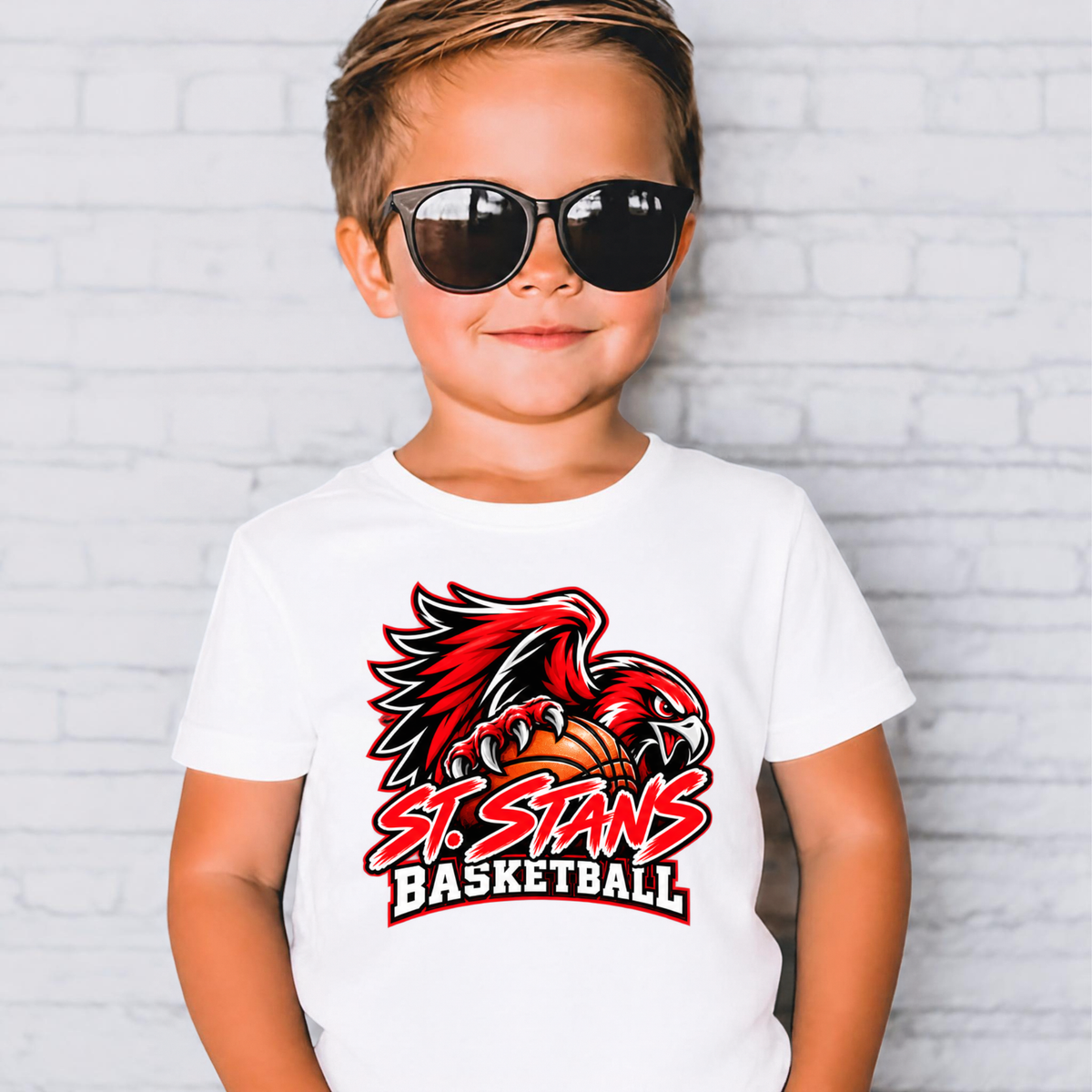 St. Stans Athletics 001 - BASKETBALL -  Soft style Tee Shirt