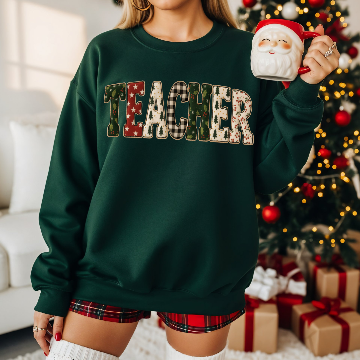 017 TEACHER- Tee-shirt - Crewneck or Hooded Sweatshirt