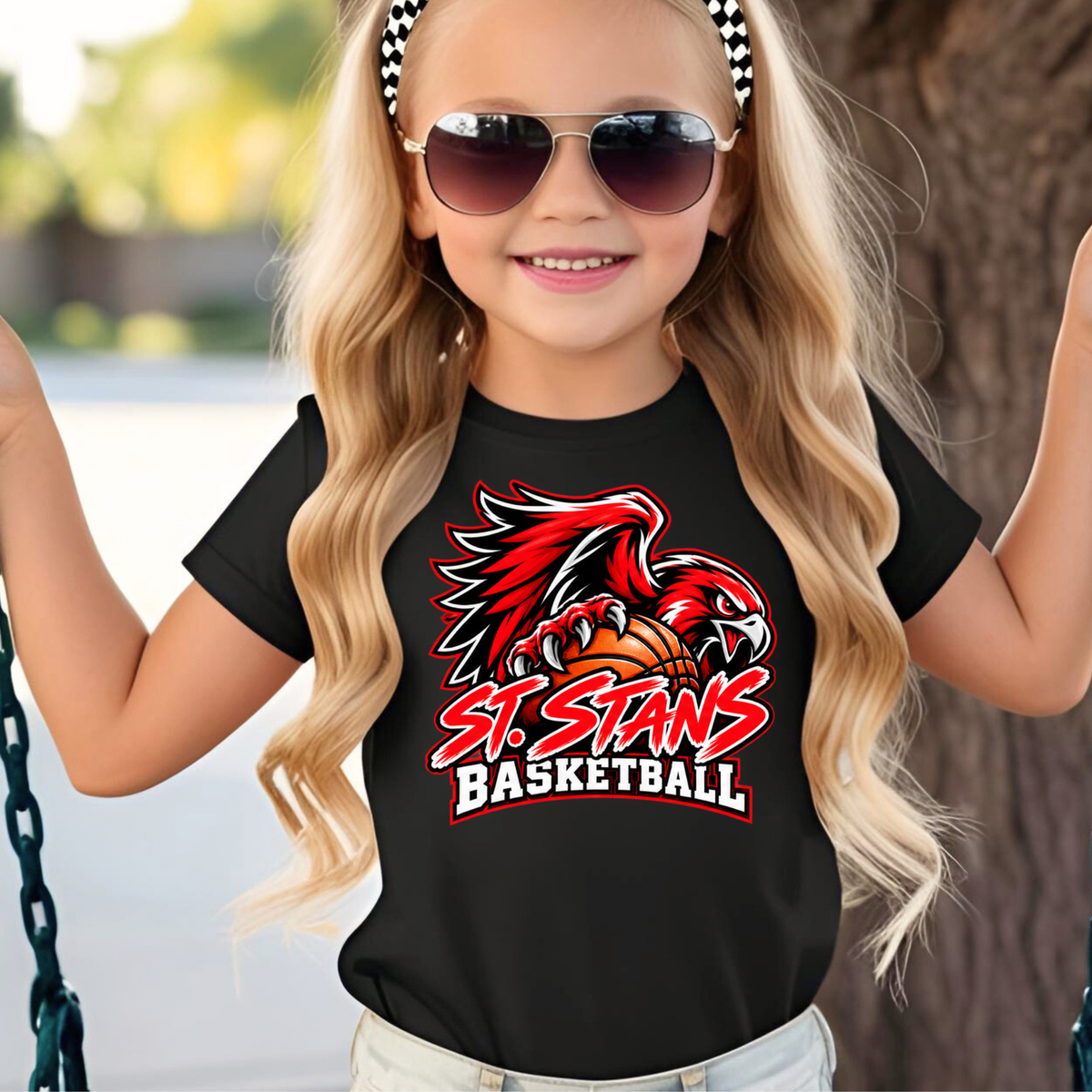 St. Stans Athletics 001 - BASKETBALL -  Soft style Tee Shirt