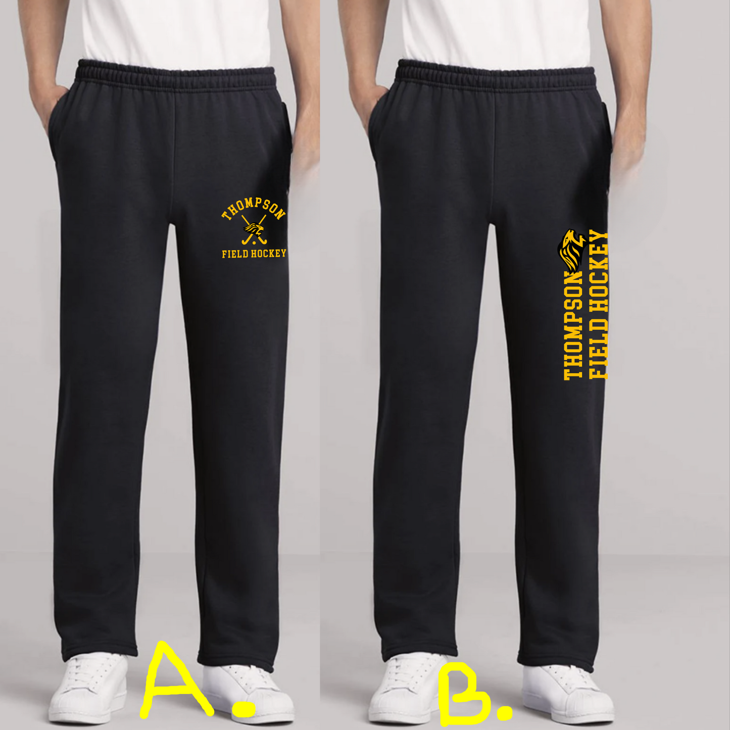 Thompson FH 008 - Fleece Cotton Unisex Open Bottom Sweatpants