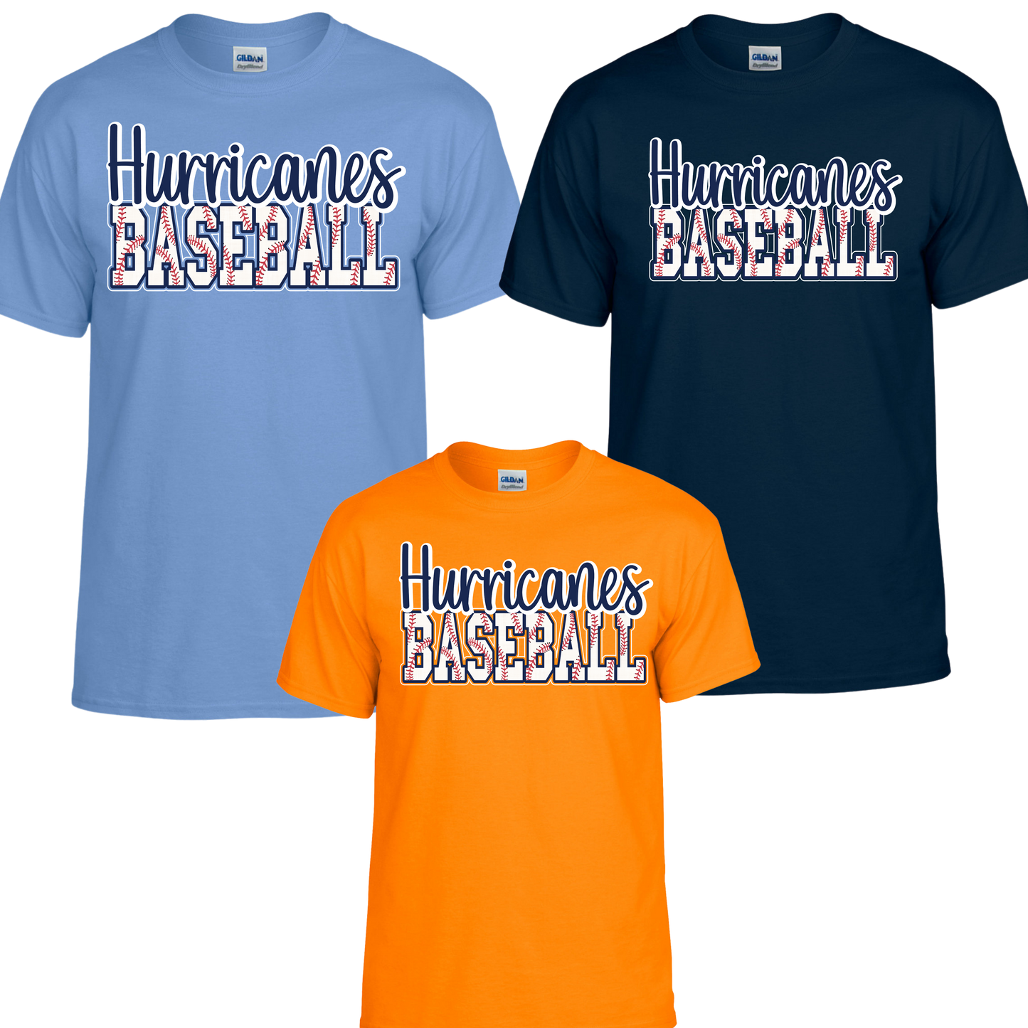 Hurricanes - Hurricanes Baseball -Tee-Shirt Hurricane Baseball