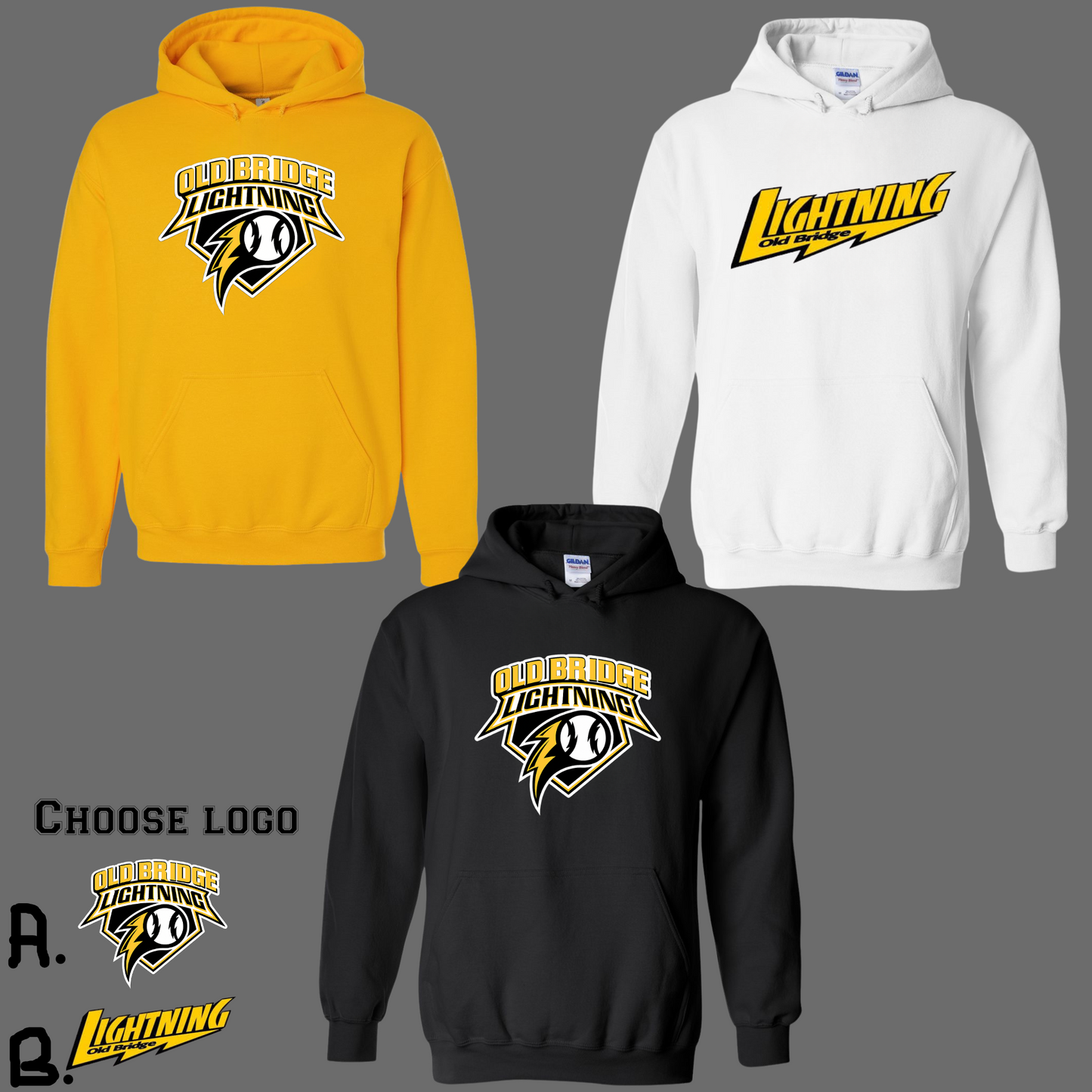 003 -OB - Adult & Youth Unisex Cotton Fleece Hooded Sweatshirt