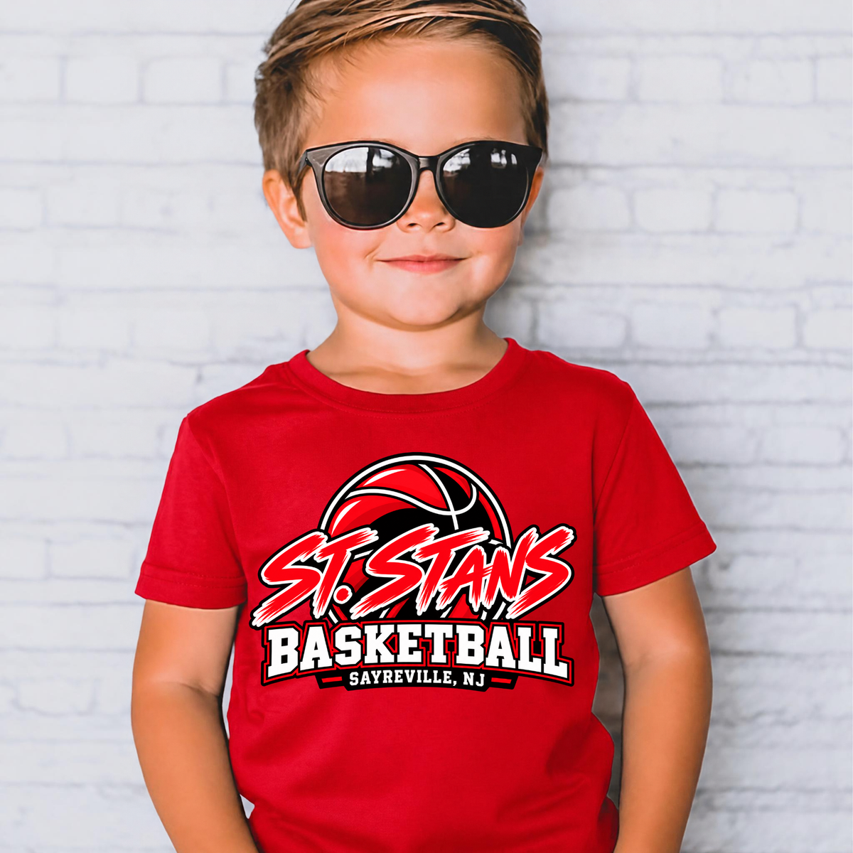 St. Stans Athletics 001 - BASKETBALL -  Soft style Tee Shirt