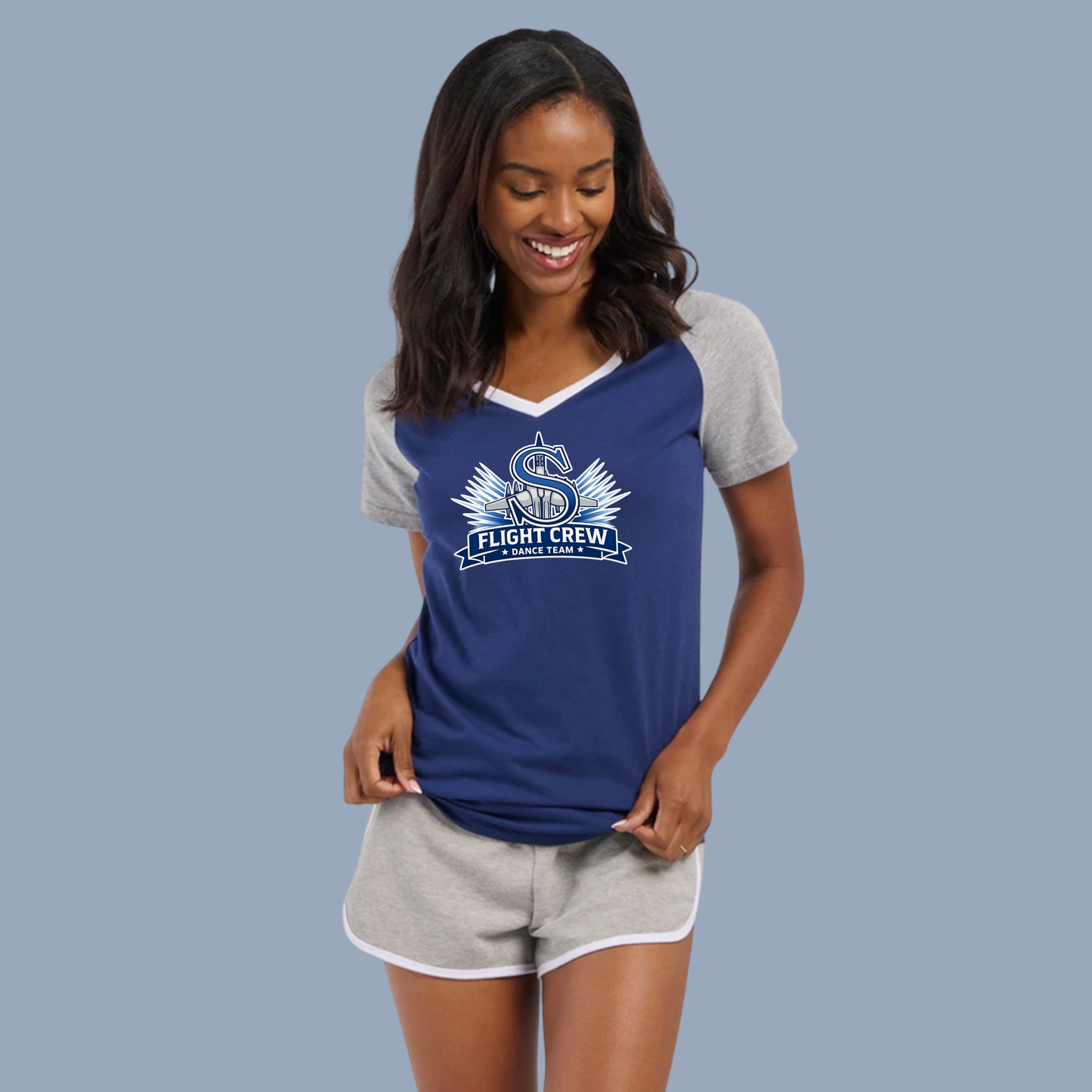 Flight Crew Dance Team 0010 - Tee Shirt V Neck