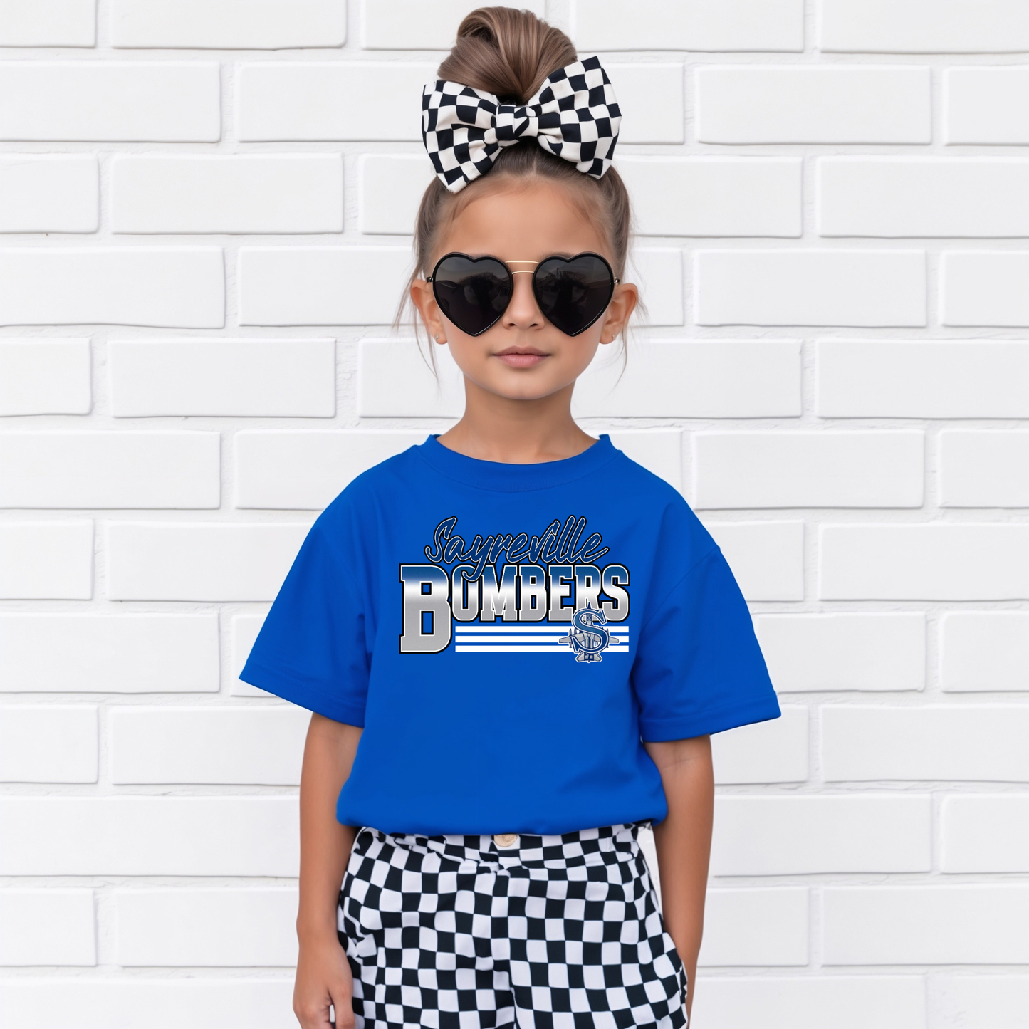 Wrestling 018 - SAYREVILLE BOMBERS design - Tee- Shirt - Crewneck Sweatshirt or Hooded Sweatshirt