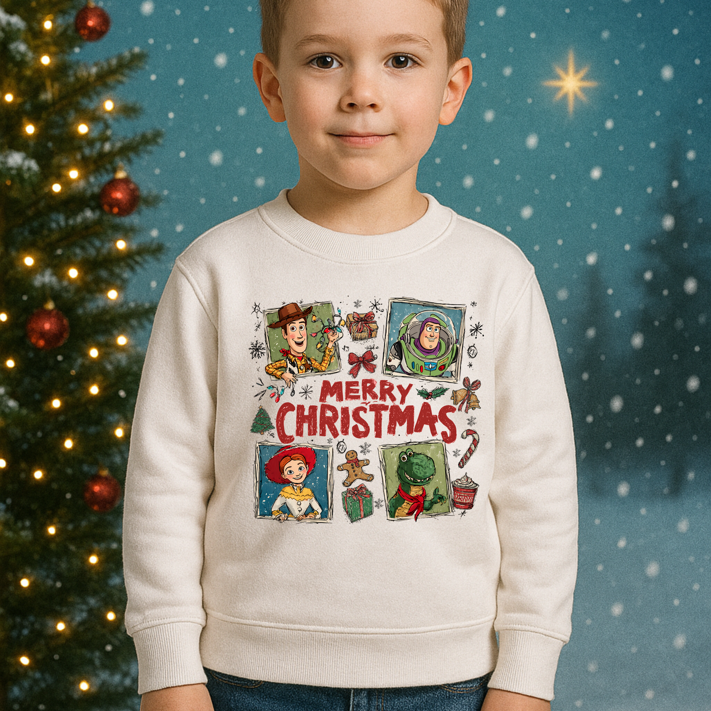 006 -Toy Story - Merry Christmas - Tee-shirt - Crewneck or Hooded Sweatshirt