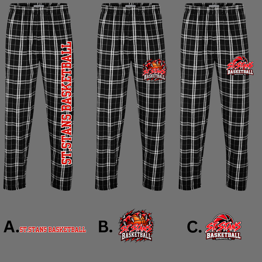 St. Stans Athletics 004 - BASKETBALL -Boxcraft Buffalo Plaid Pajama Pants
