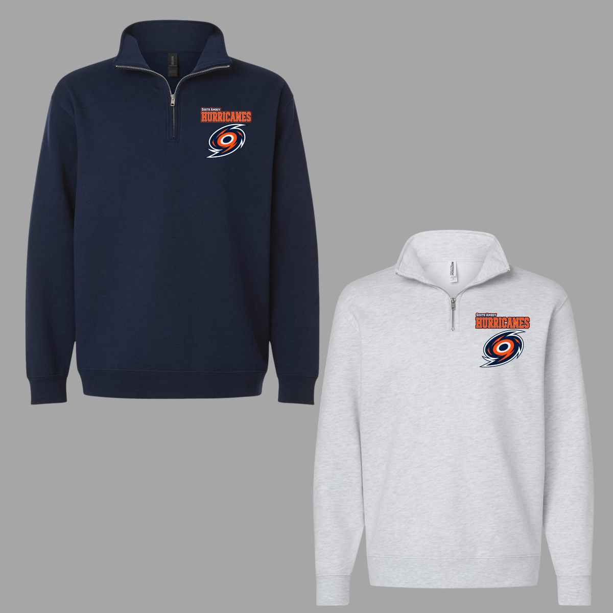 010 - Hurricanes Baseball - 3/4 zip Sweatshirt