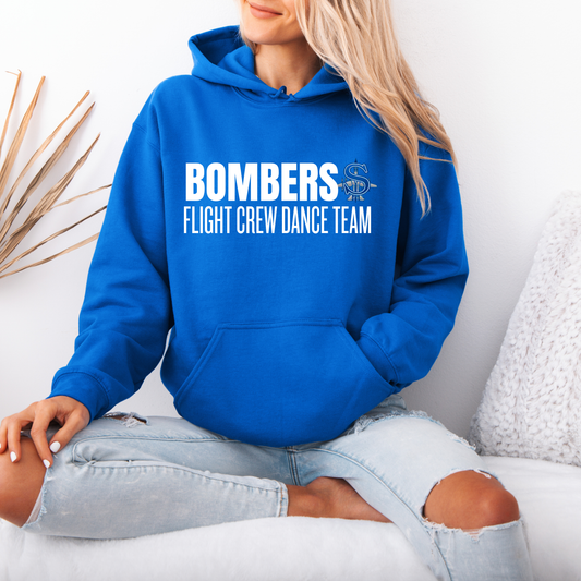 Flight Crew Dance Team - 009 - BOMBERS FLIGHT CREW DANCE CREW - Crewneck Sweatshirt or Hooded Sweatshirt or Tee Shirt
